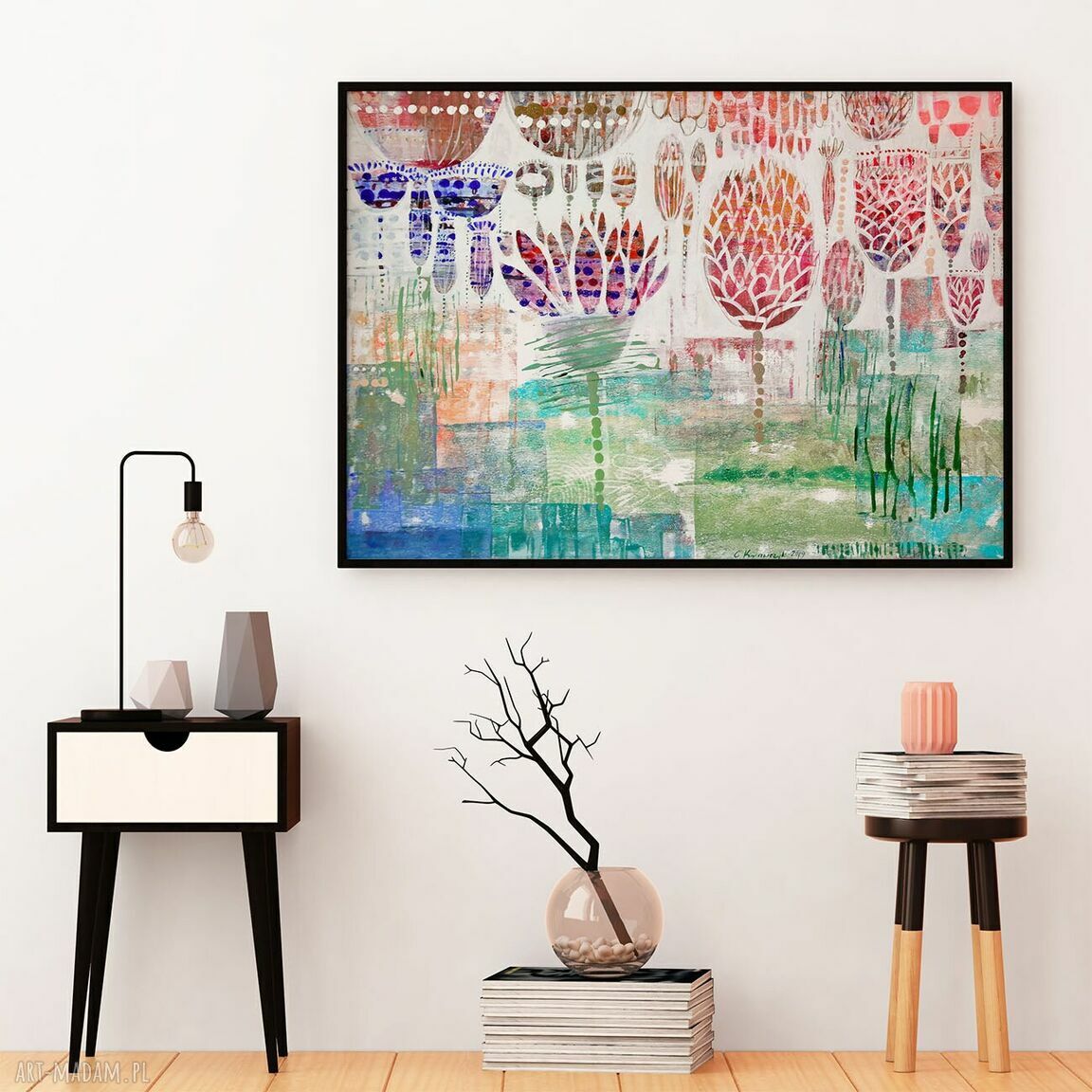 Plakat 50x70 cm - Kwiaty i łąka