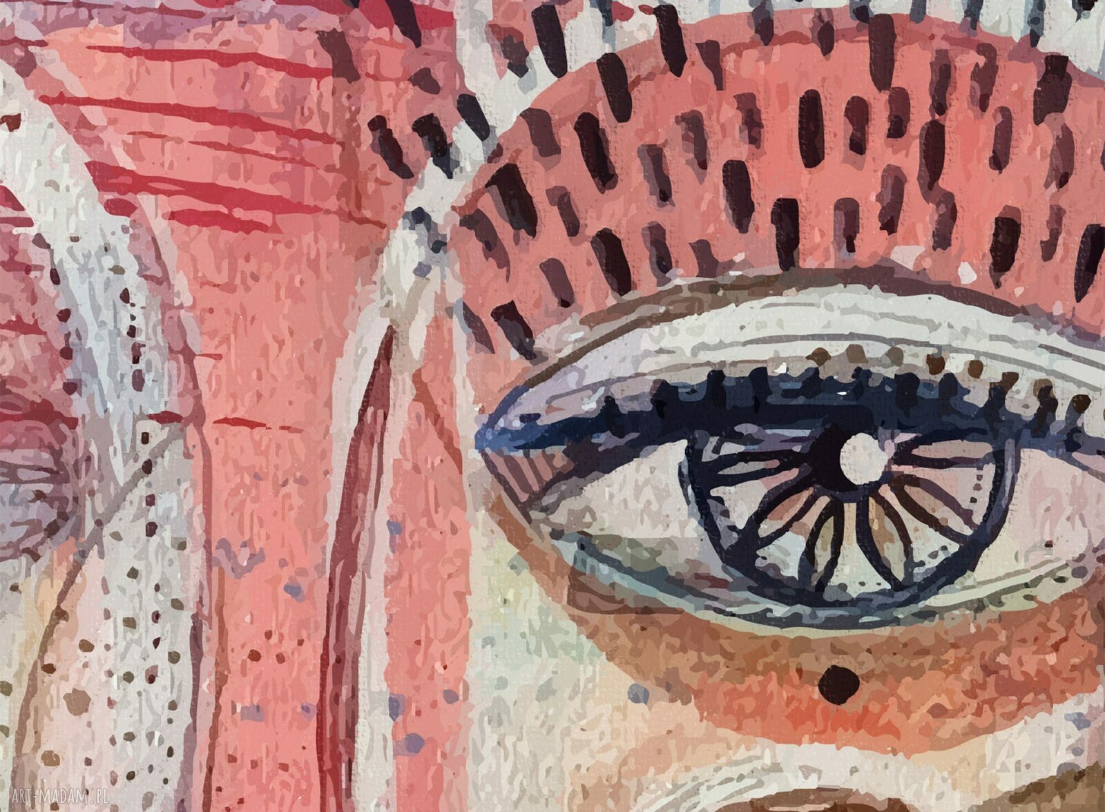 Plakat 50x70 cm Arabela - abstrakcyjna twarz kobiety