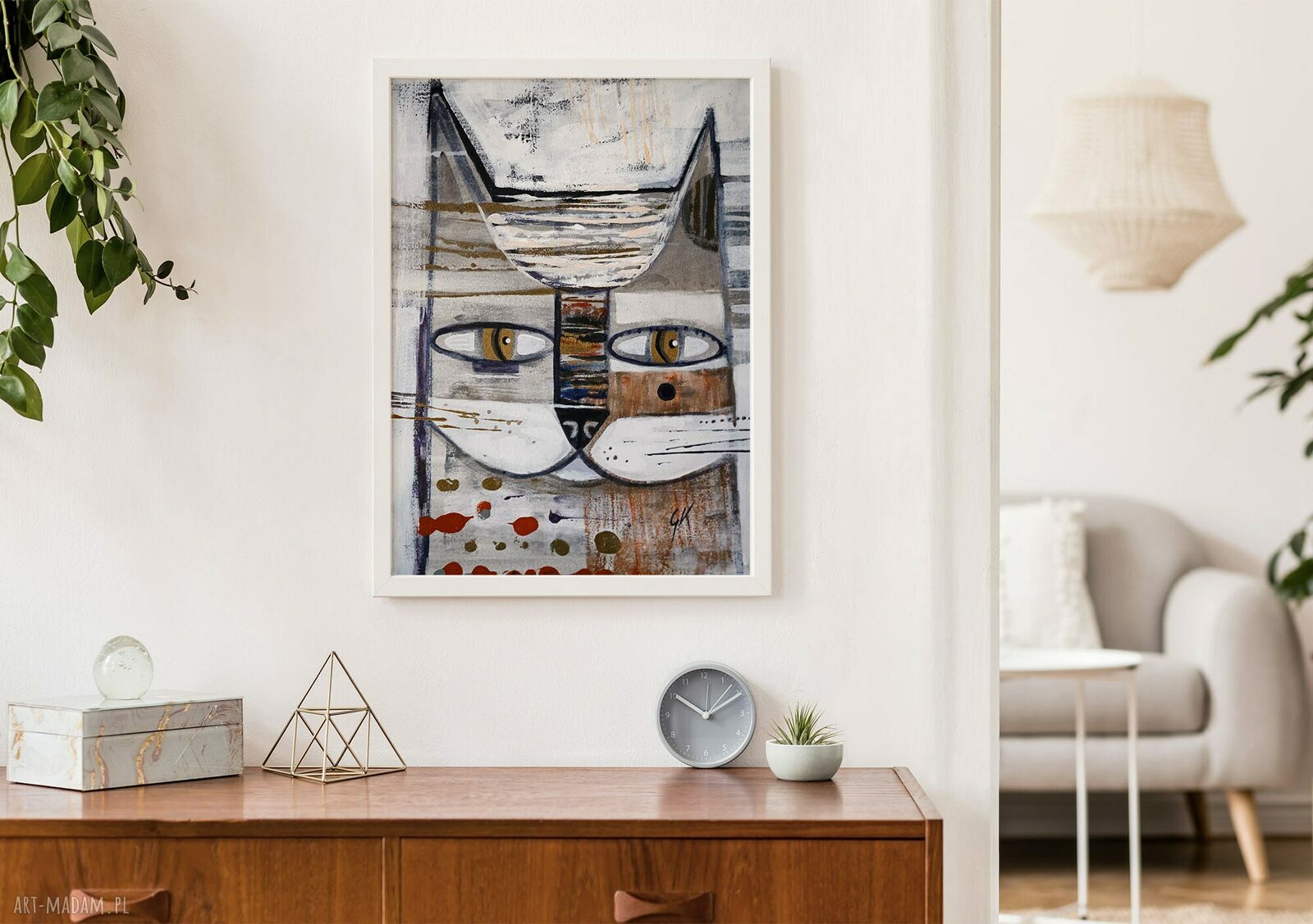Plakat 50x70 cm Kocur I - ilustracja kota