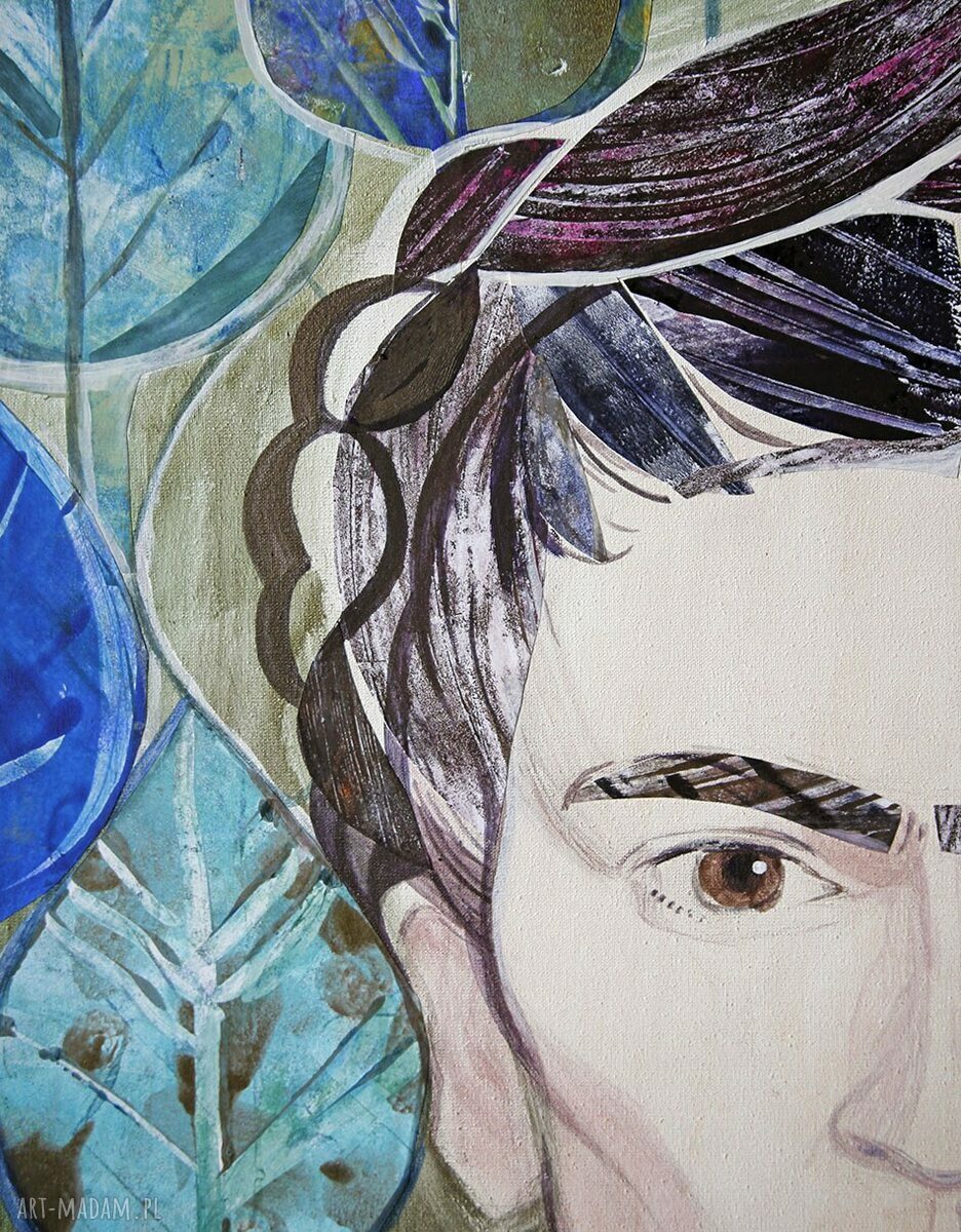 Plakat A2 Frida Kahlo - portret twarzy