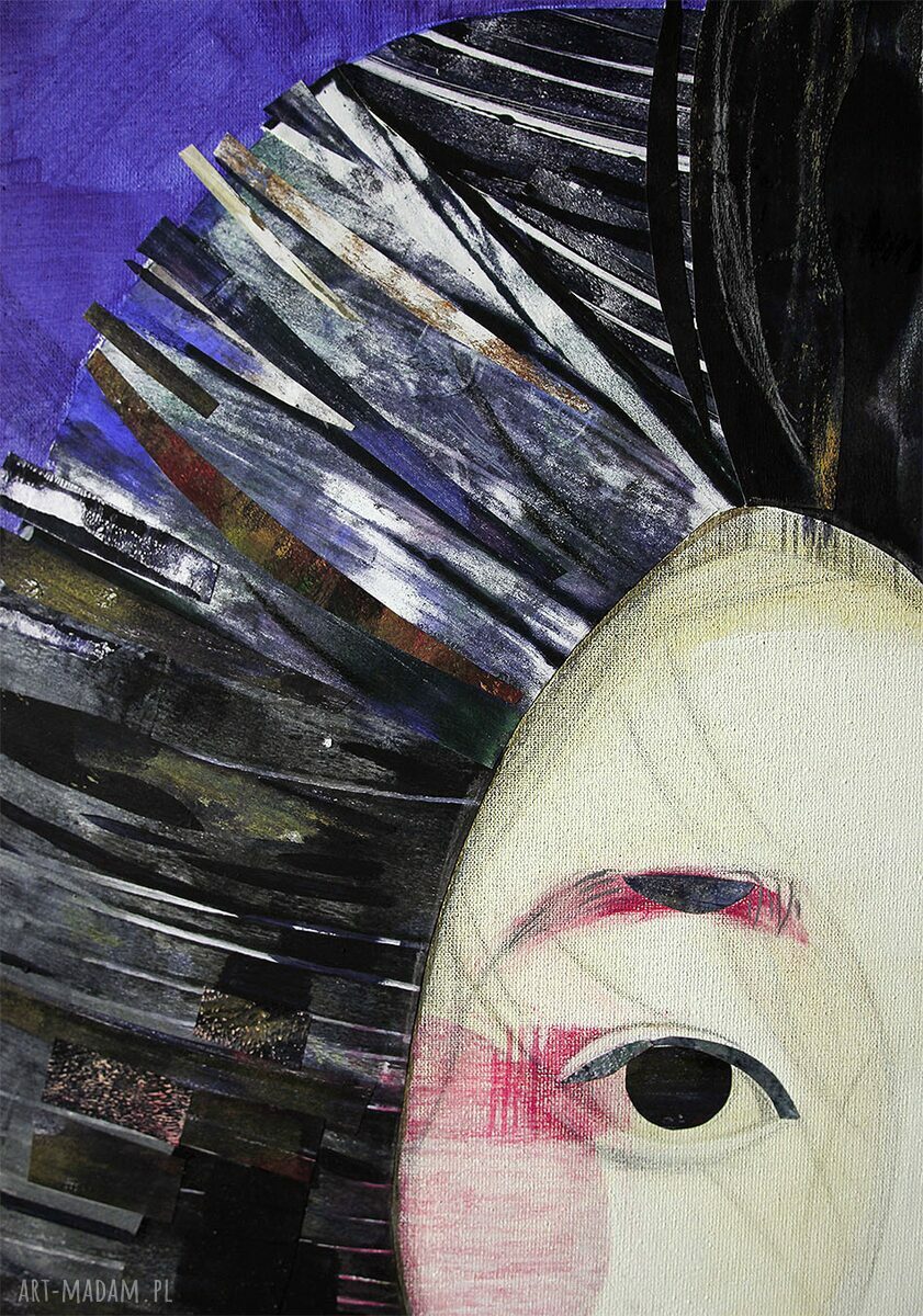 Plakat A2 Geisha - portret twarzy
