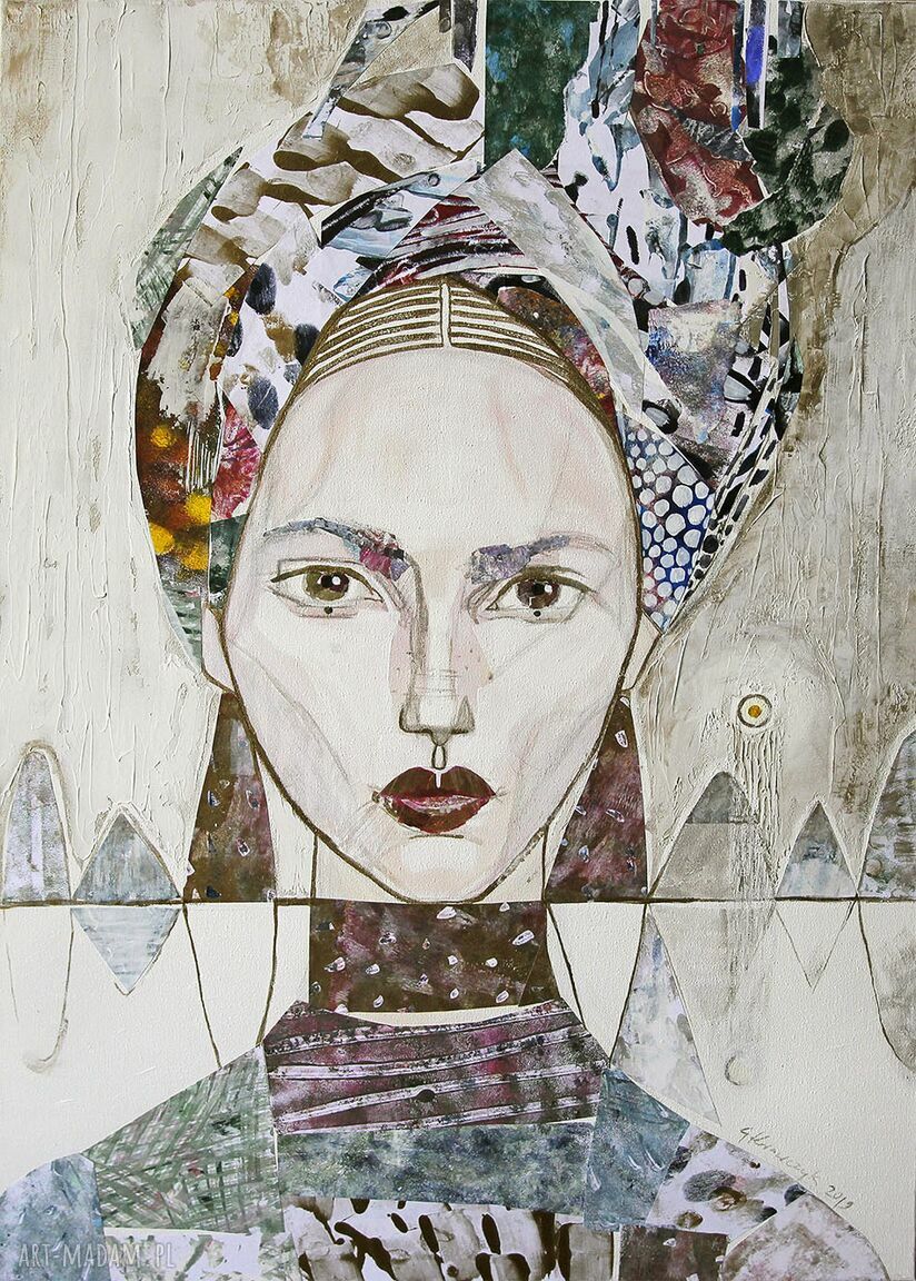 Plakat A2 - Kobieta w Turbanie - elegancki wydruk portretu