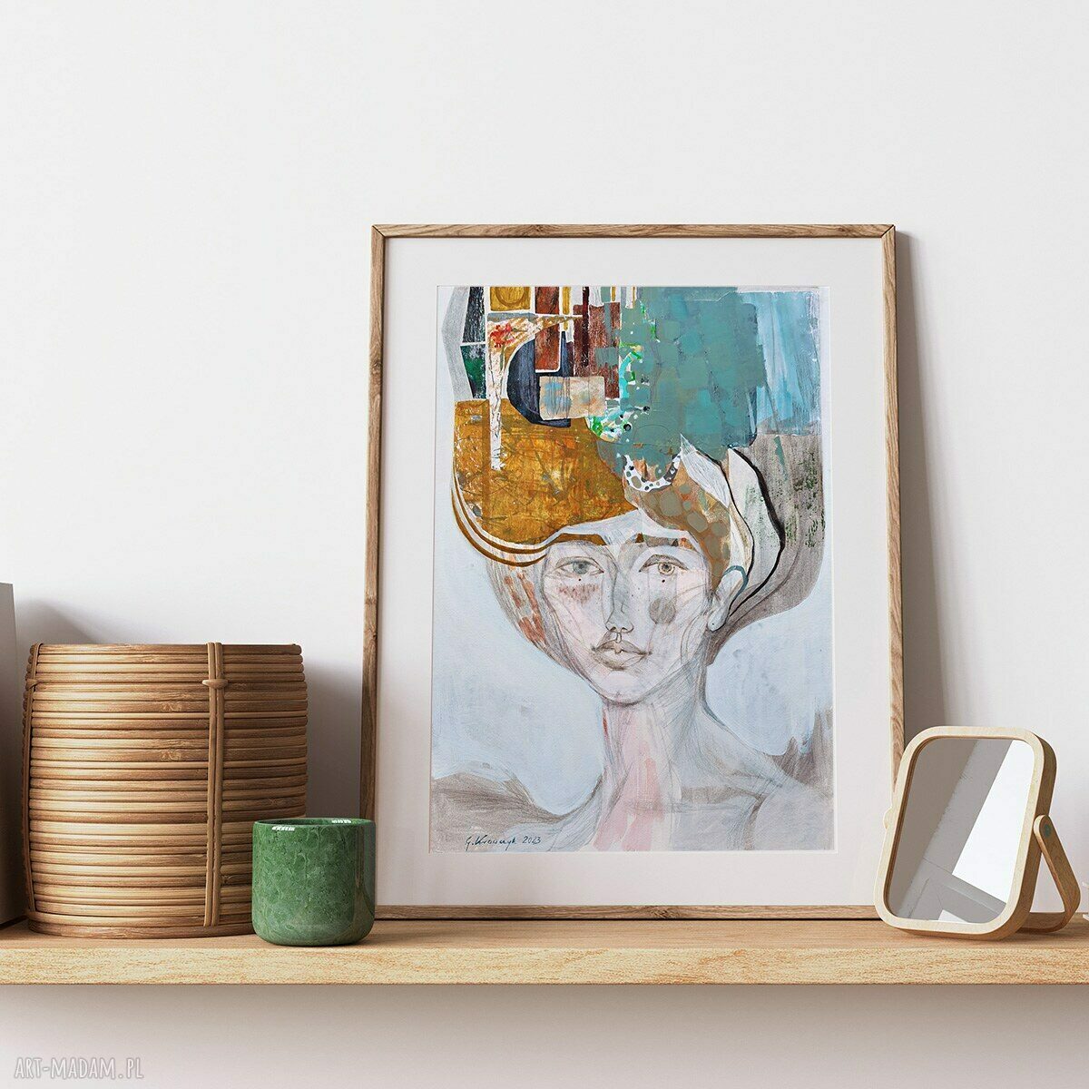 Plakat A2 Kobieta nie z tej epoki - twarz portret