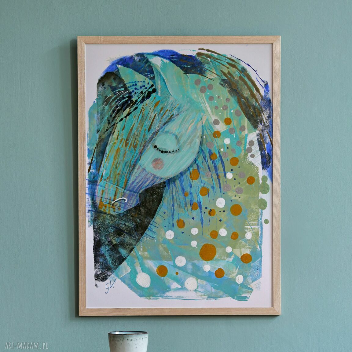 Plakat A2 Gabriela Krawczyk: Konik i kucyk - ilustracja do druku