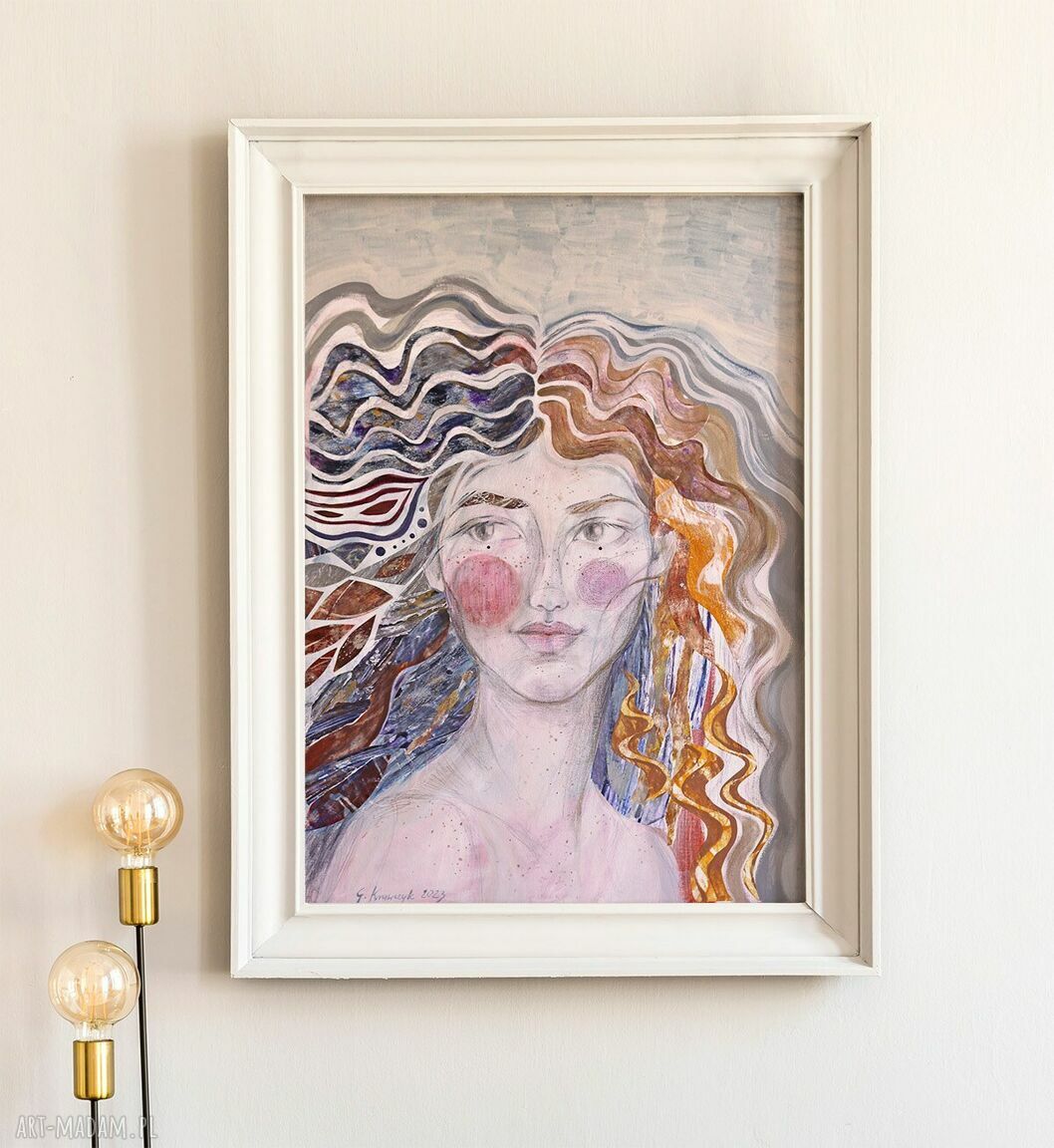Plakat A3 Piegowata - portret kobiety
