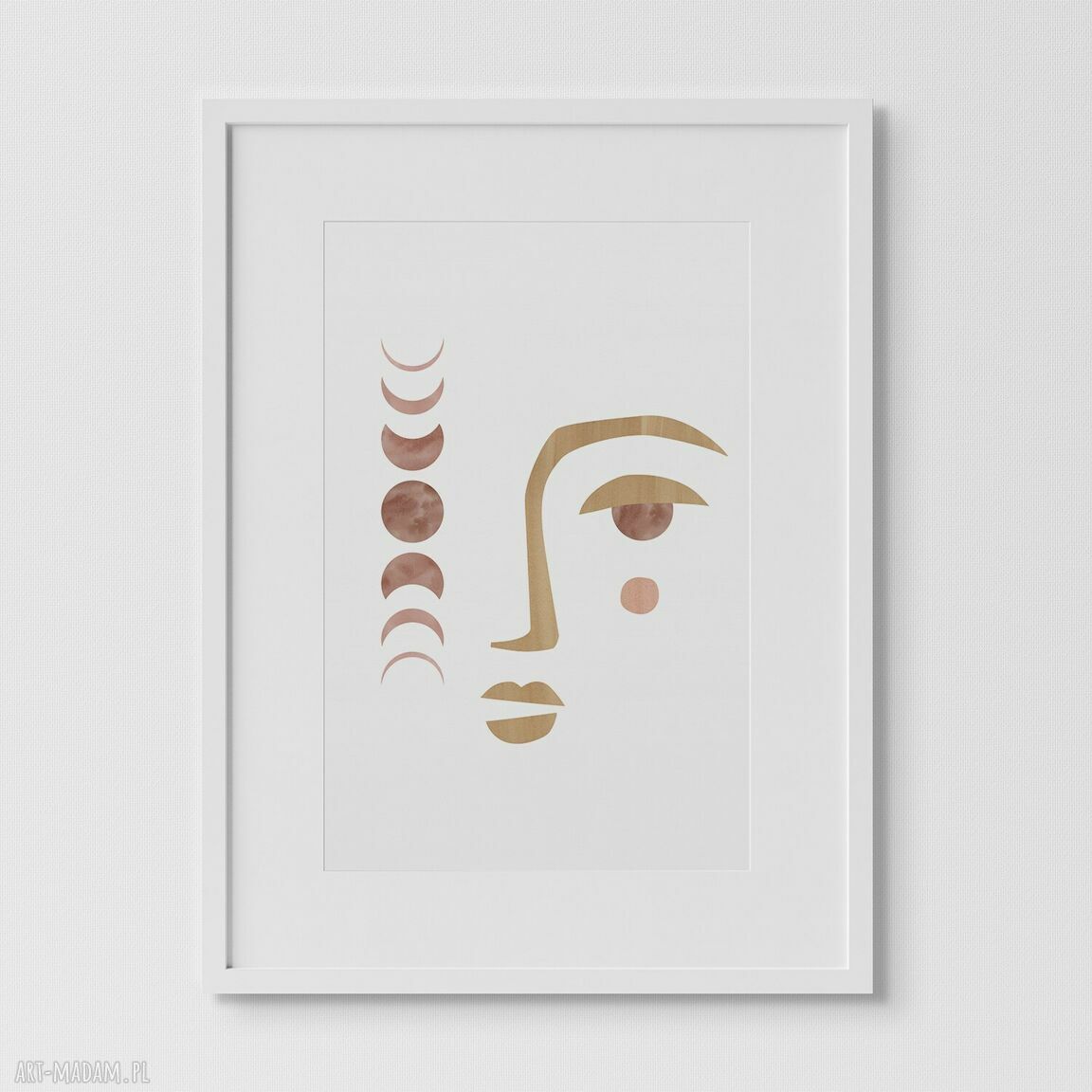 Plakat A3 - twarz boho
