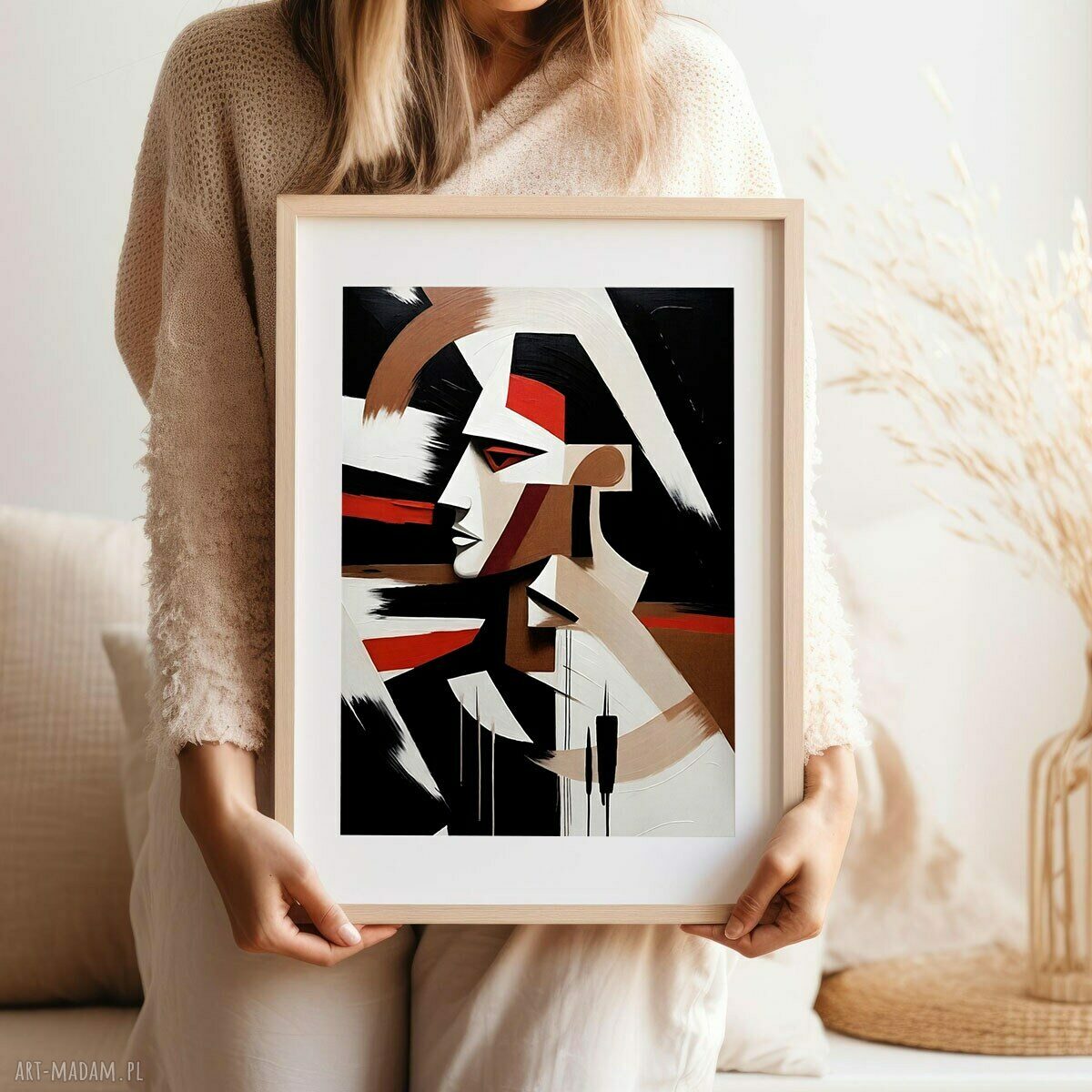 Plakat Abstrakcja z profilu - format 40x50 cm