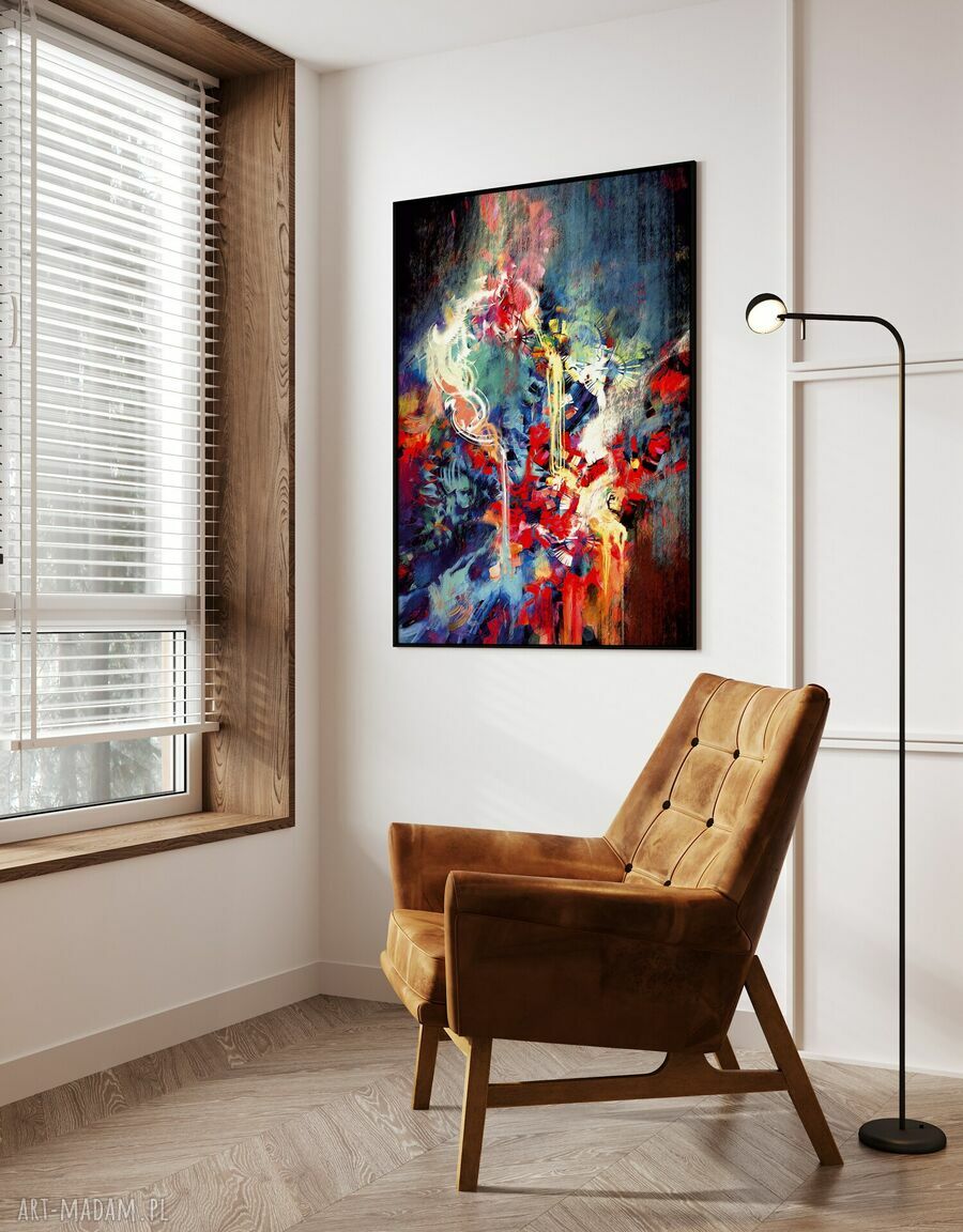 Plakat abstrakcja w czarnej ramie 30x40 cm Hogstudio
