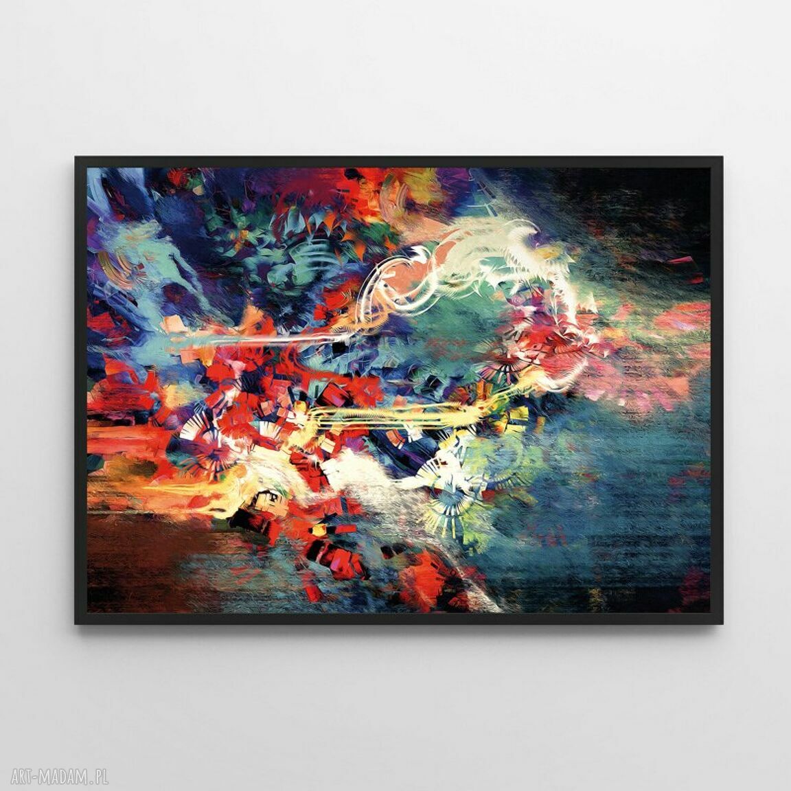 Plakat abstrakcja 70x100 cm - autorska grafika do salonu