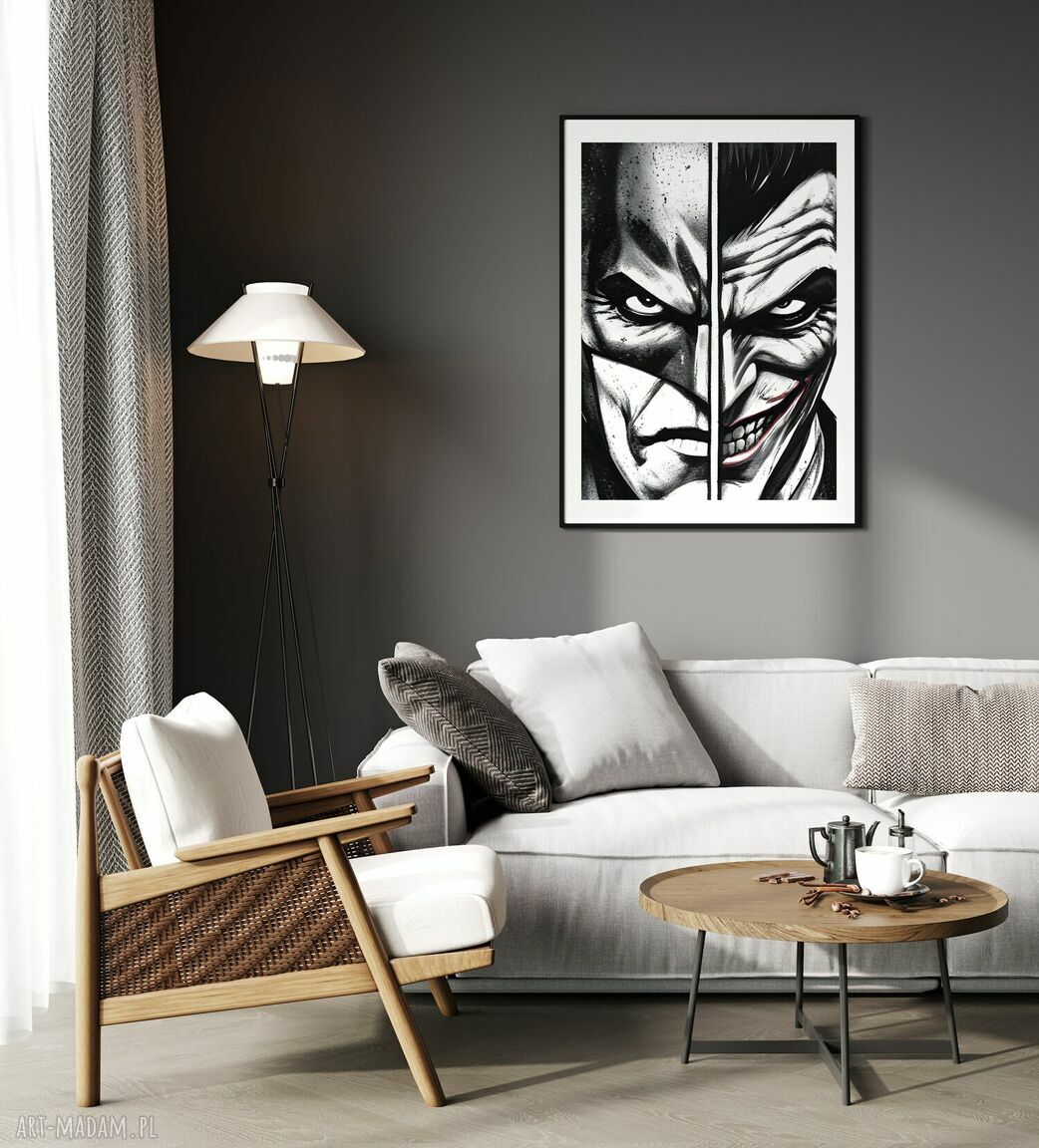 Plakat Batman Joker - format 30x40 cm do wnętrz z charakterem