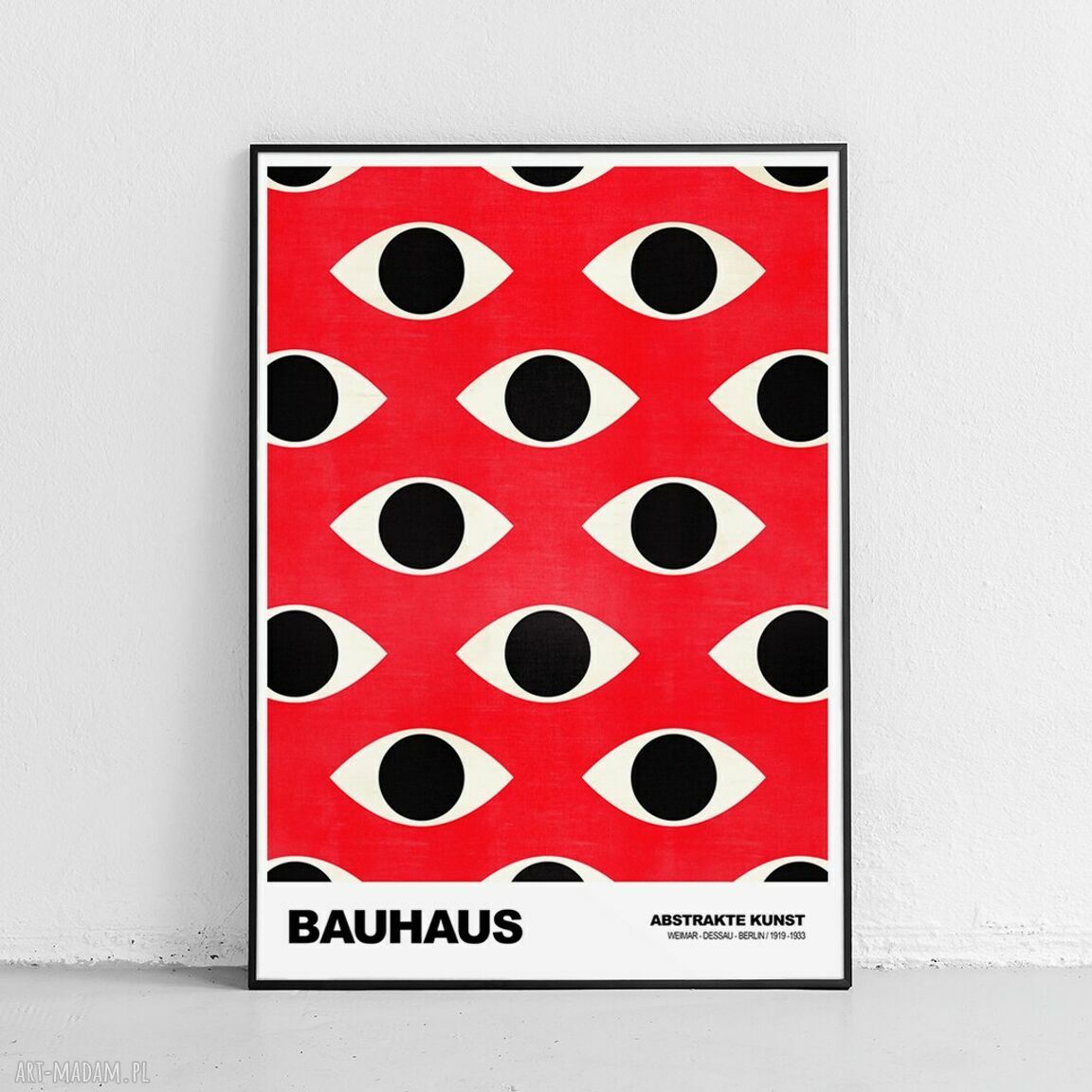 Plakat Bauhaus Oczy Pattern - format A4