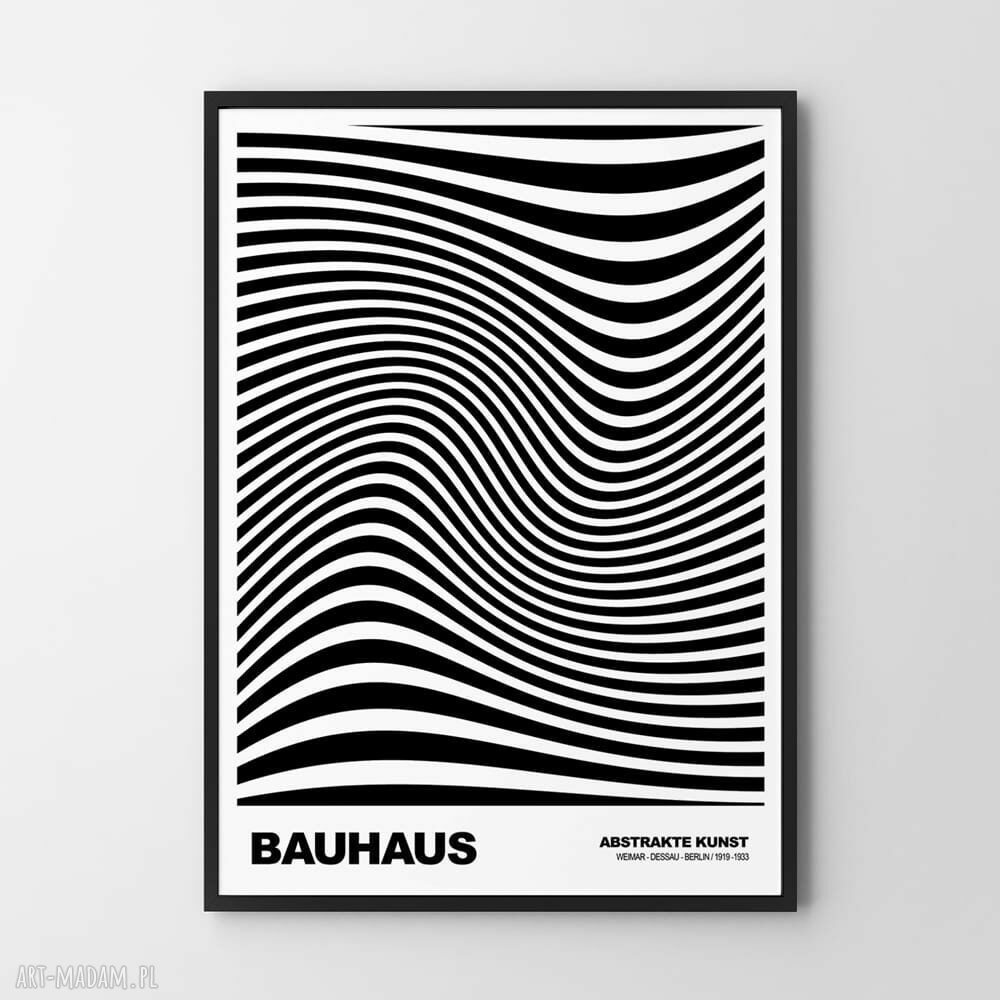 Plakat Bauhaus v2 40x50 cm - czarno-biała geometria (Hogstudio)