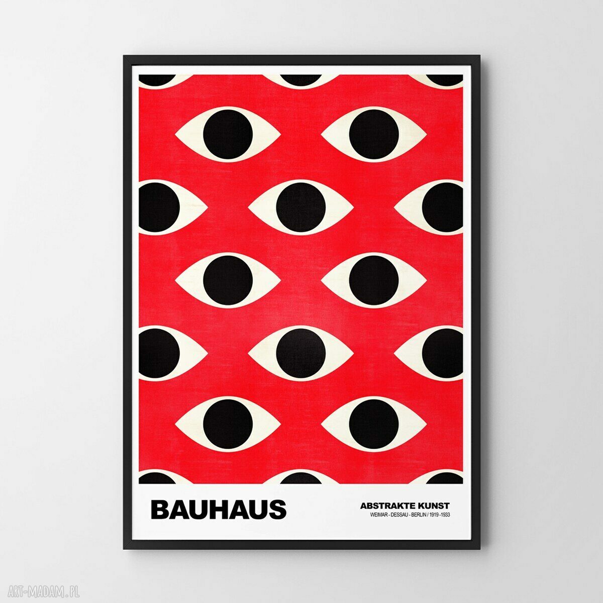 Plakat Bauhaus Oczy Pattern - format 40x50 cm