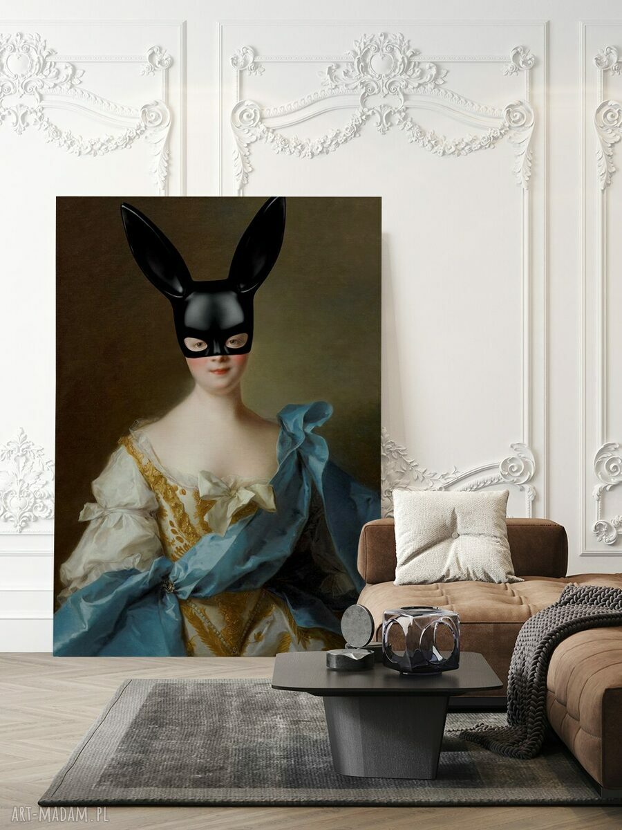 Plakat Black Bunny 30x40 cm do salonu