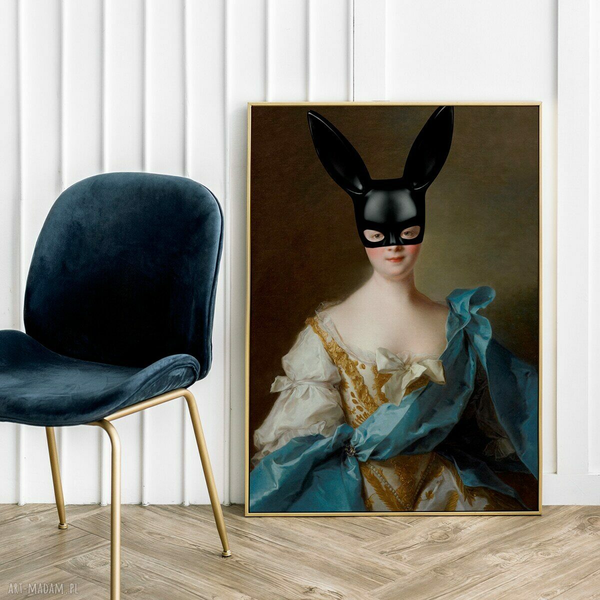 Plakat Black Bunny 30x40 cm do salonu