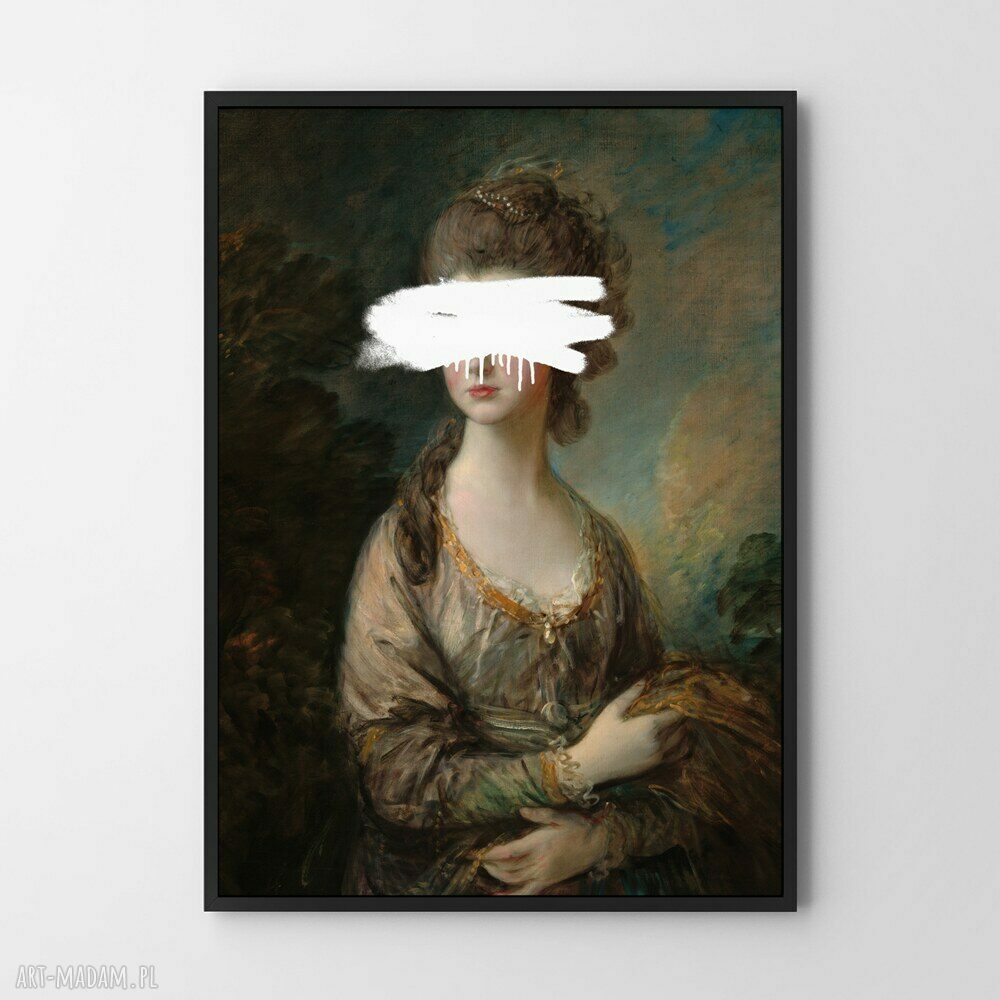 Plakat Blinded 40x50 cm - modny akcent do salonu dla kobiet