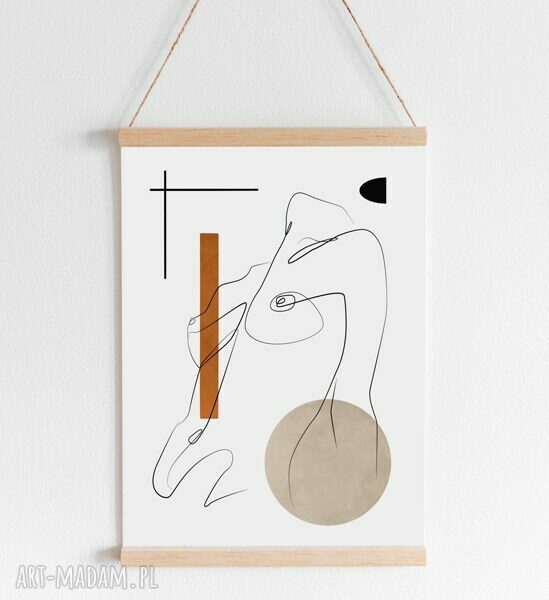 Plakat Body One Line 61x91 cm - kobieca dekoracja do salonu