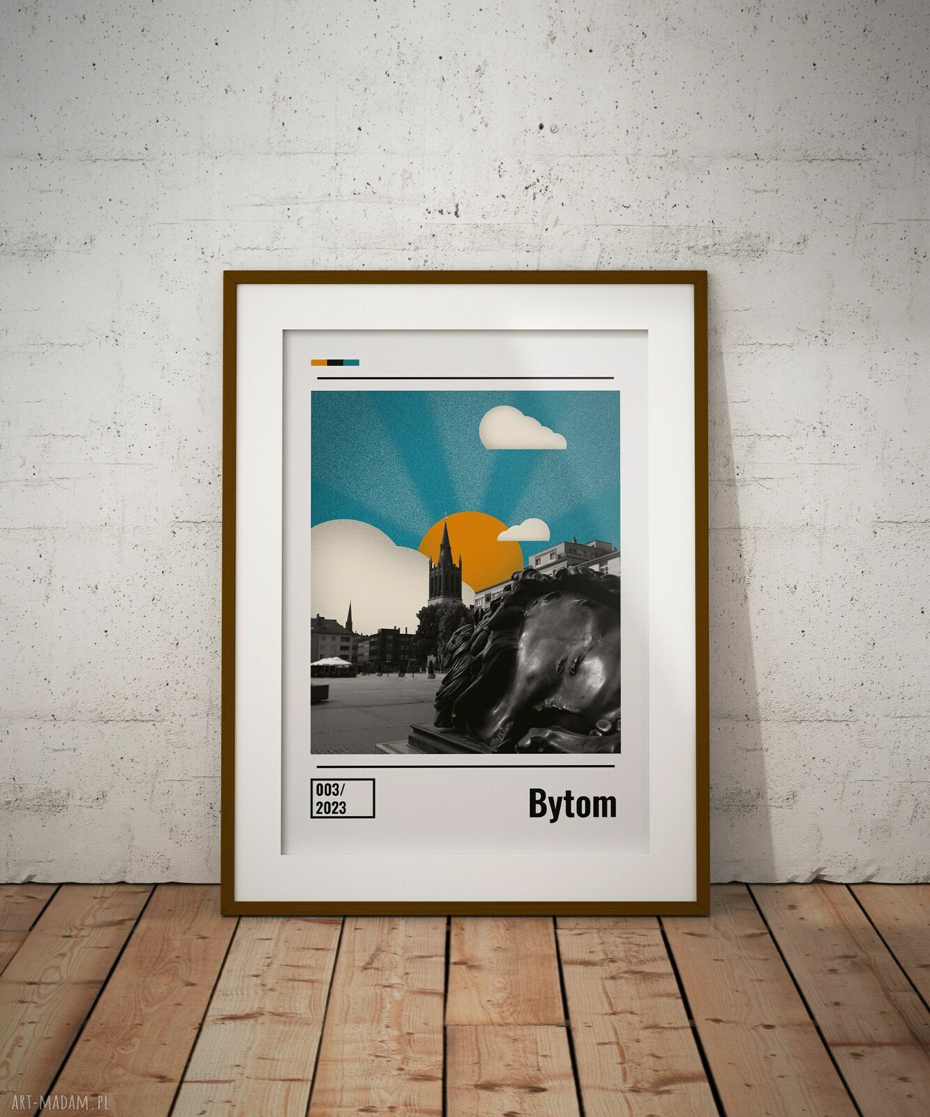 Plakat Bytom A3 29,7 x 42 cm - śląski kolaż rynku