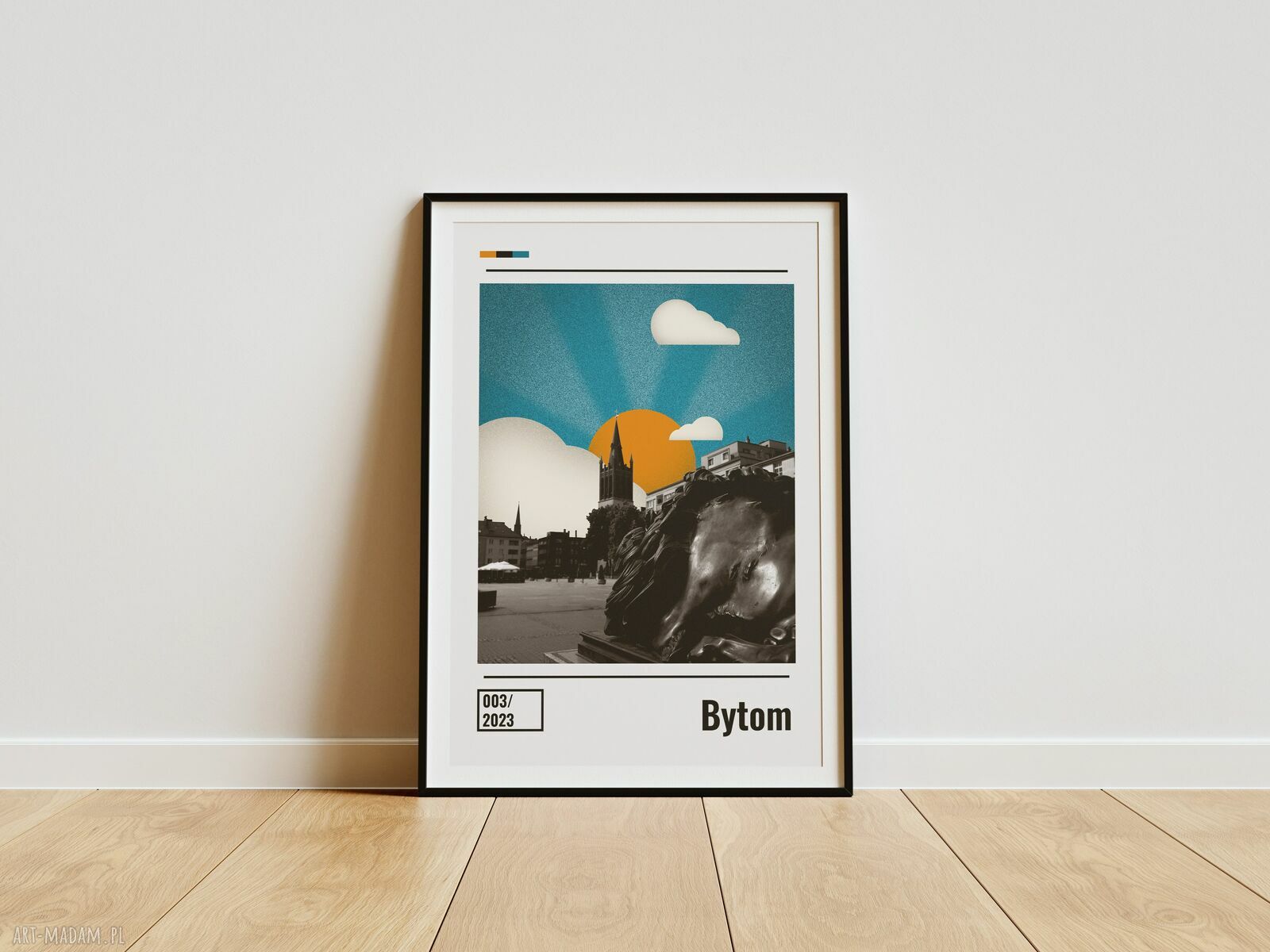 Plakat Bytom A3 29,7 x 42 cm - śląski kolaż rynku