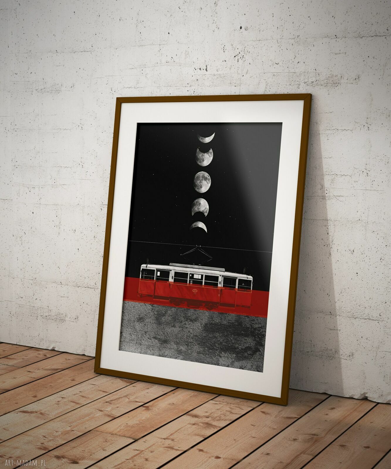 Plakat Bytom Tramwaj 38 A3 29,7x42 cm - śląski kolaż Dapidoki