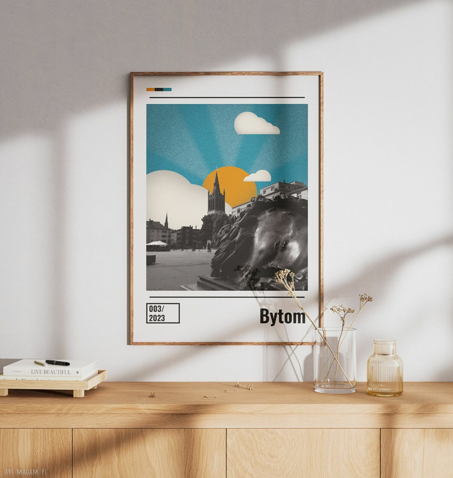 Plakat Bytom 50x70 cm - kolaż surrealizm Dapidoka