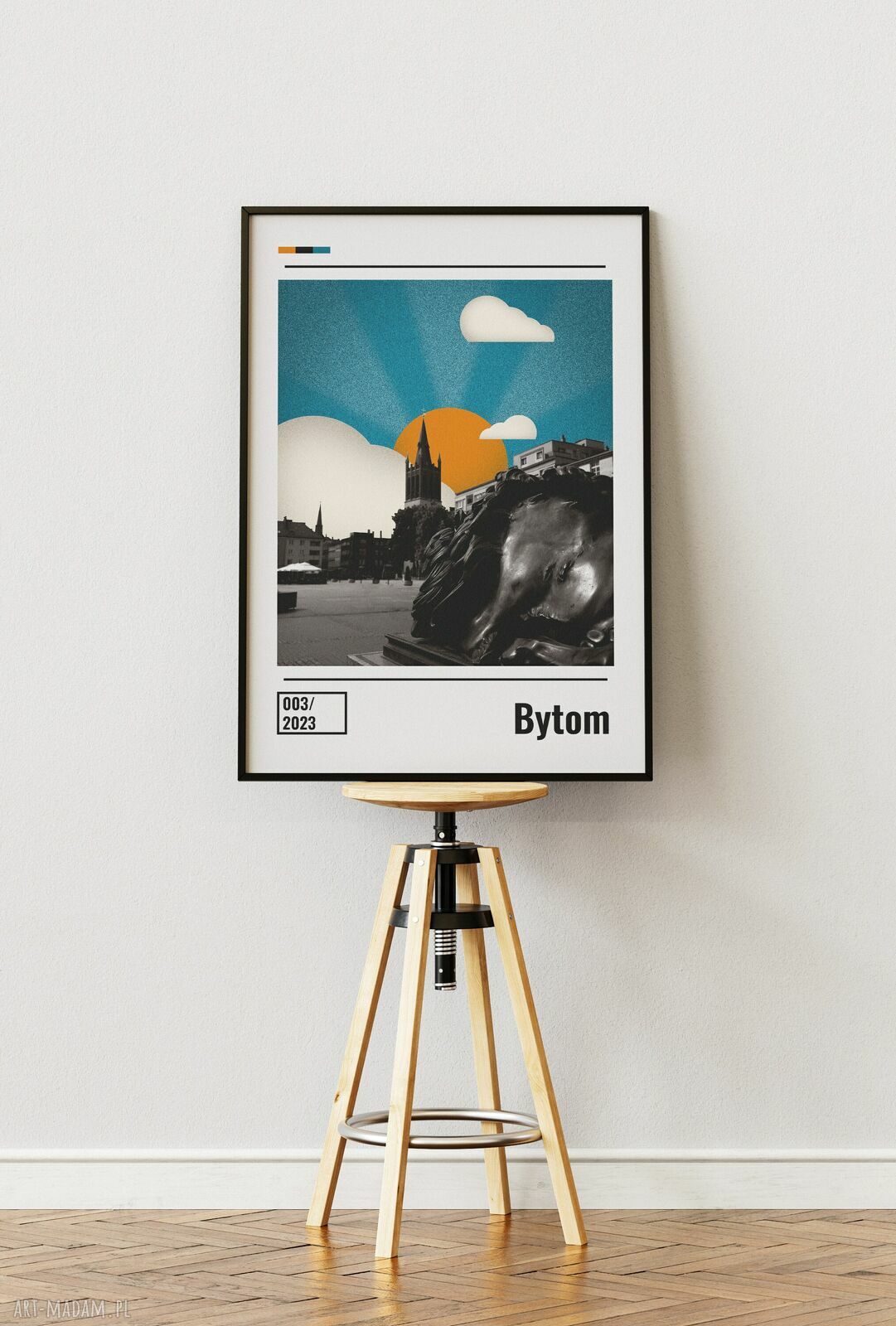 Plakat Bytom A3 29,7 x 42 cm - śląski kolaż rynku