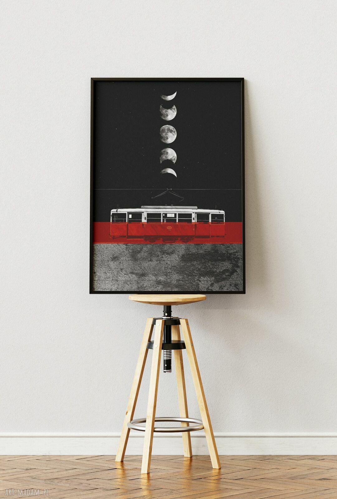 Plakat Bytom Tramwaj 38 A3 29,7x42 cm - śląski kolaż Dapidoki