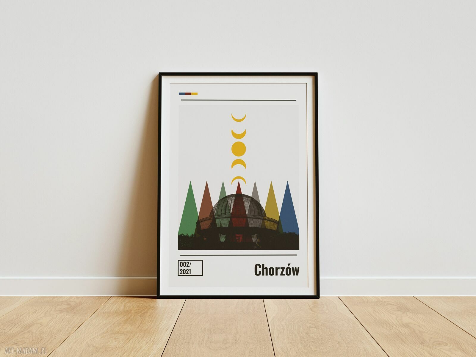 Plakat Chorzów (50x70cm) - kolaż miasta z Planetarium Śląskim