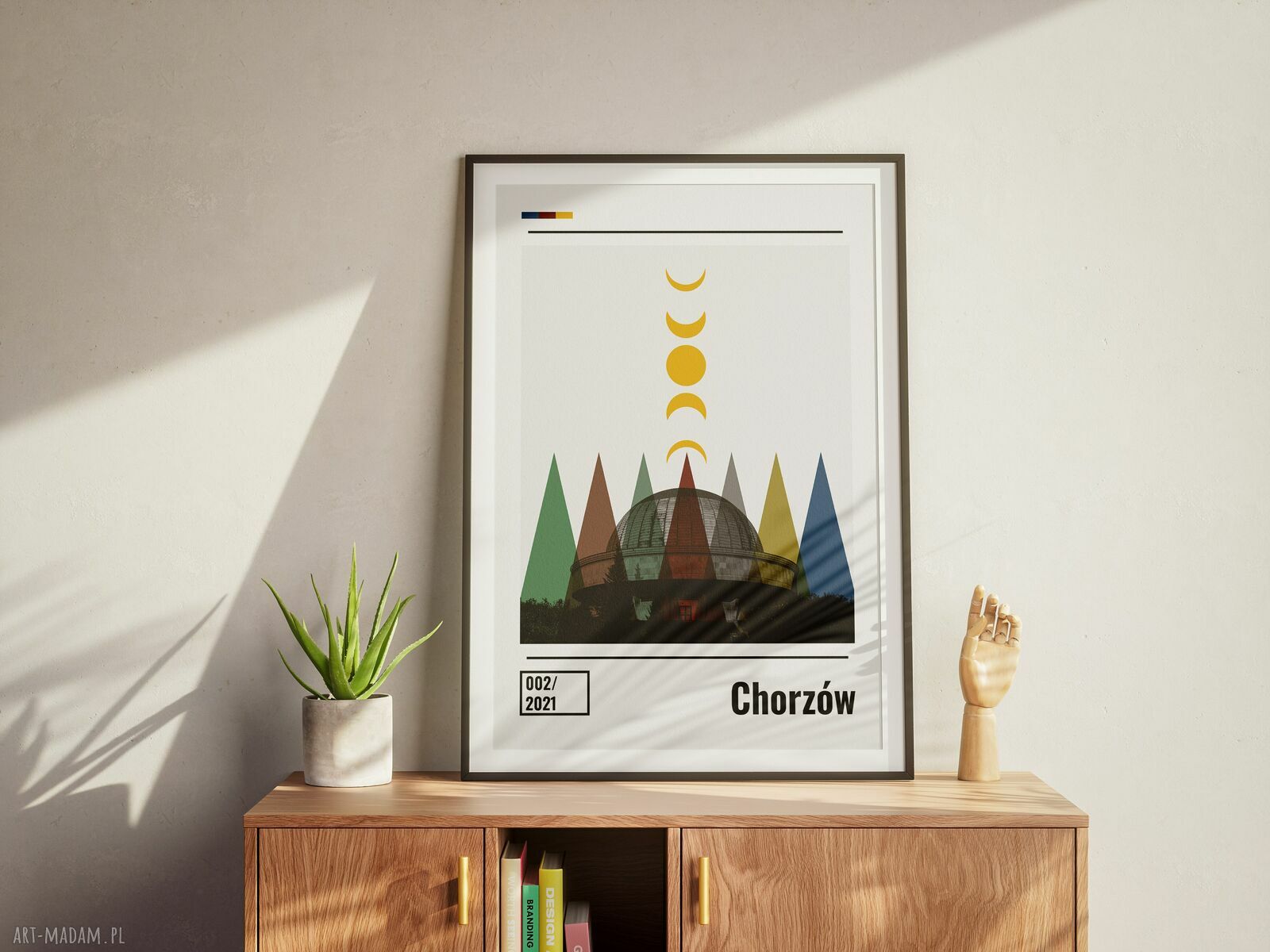 Plakat Chorzów (50x70cm) - kolaż miasta z Planetarium Śląskim