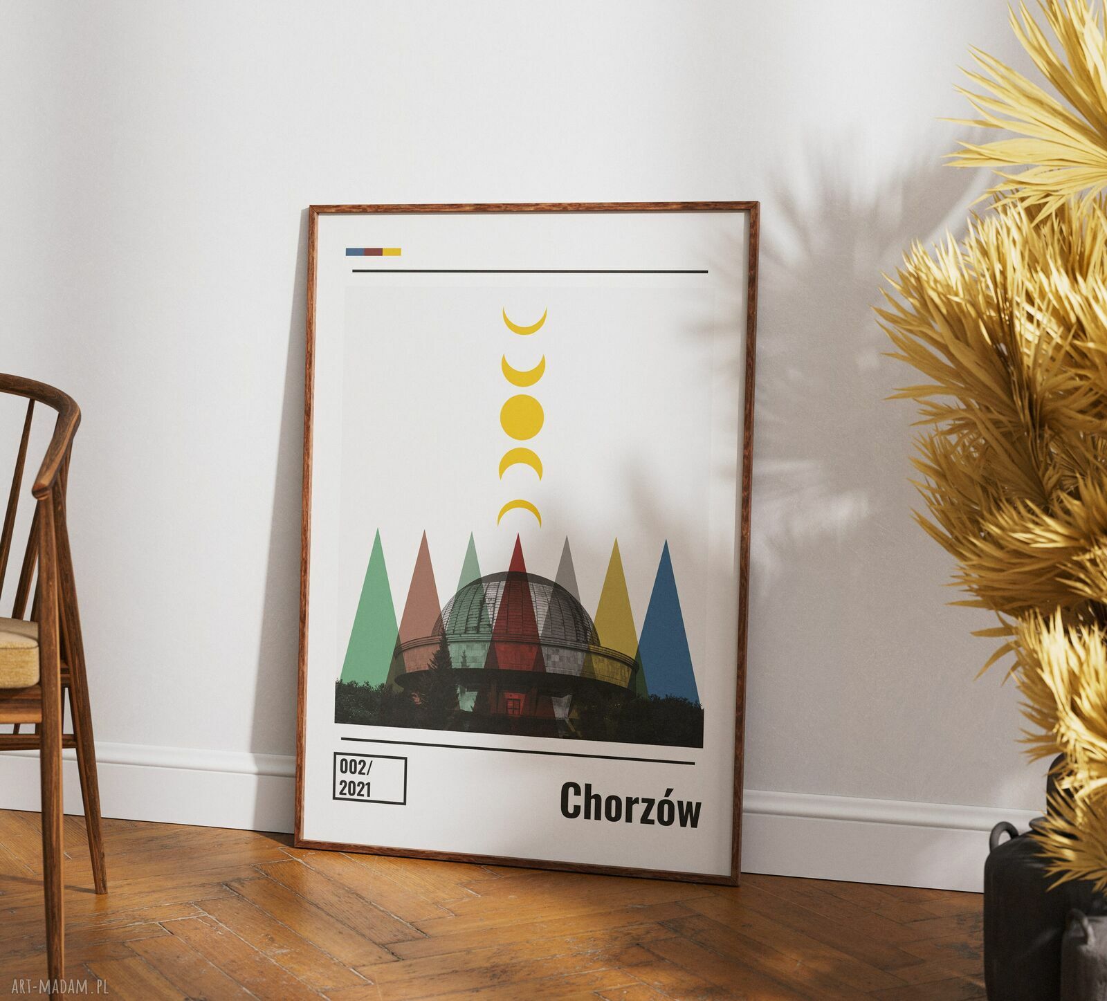 Plakat Chorzów (50x70cm) - kolaż miasta z Planetarium Śląskim