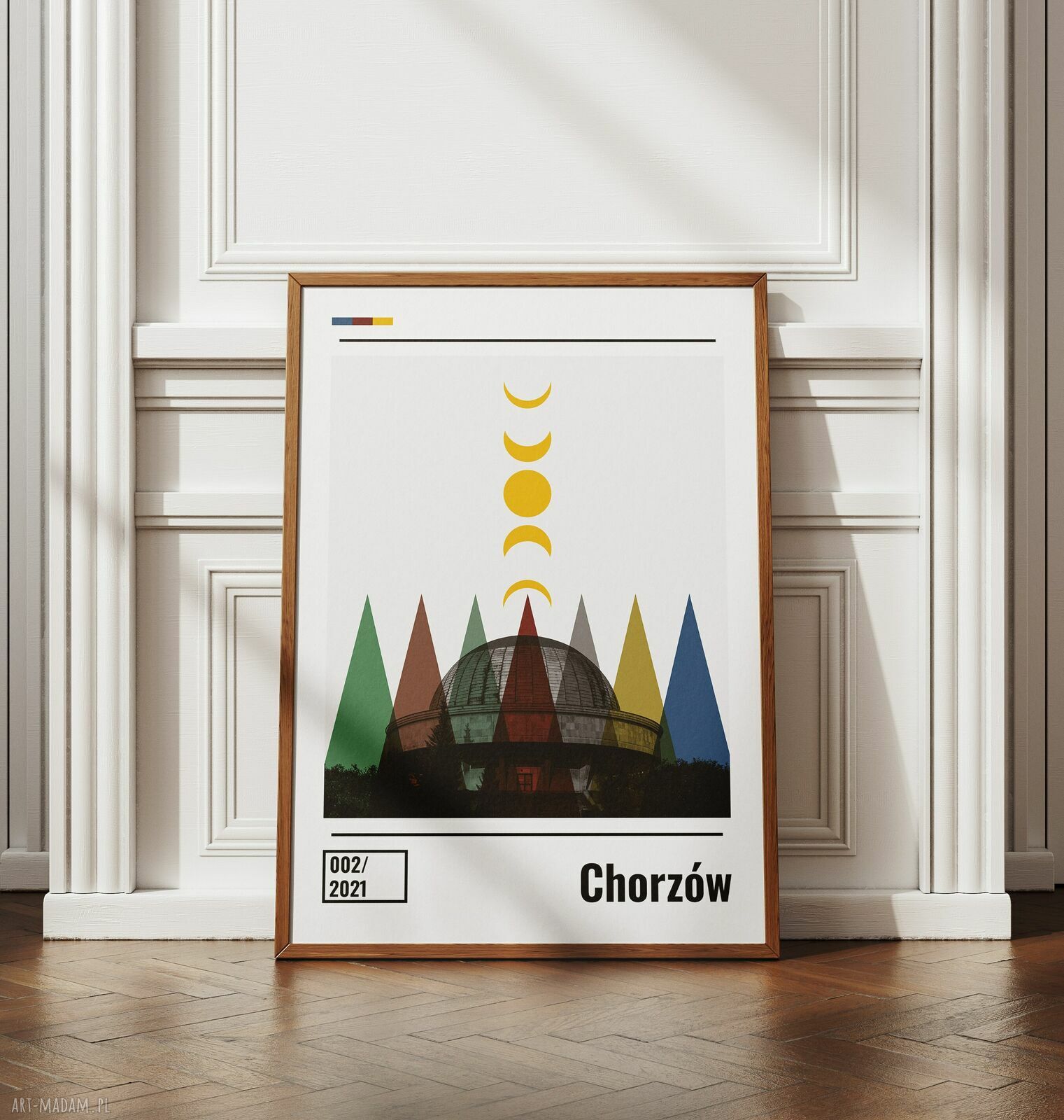 Plakat Chorzów (50x70cm) - kolaż miasta z Planetarium Śląskim