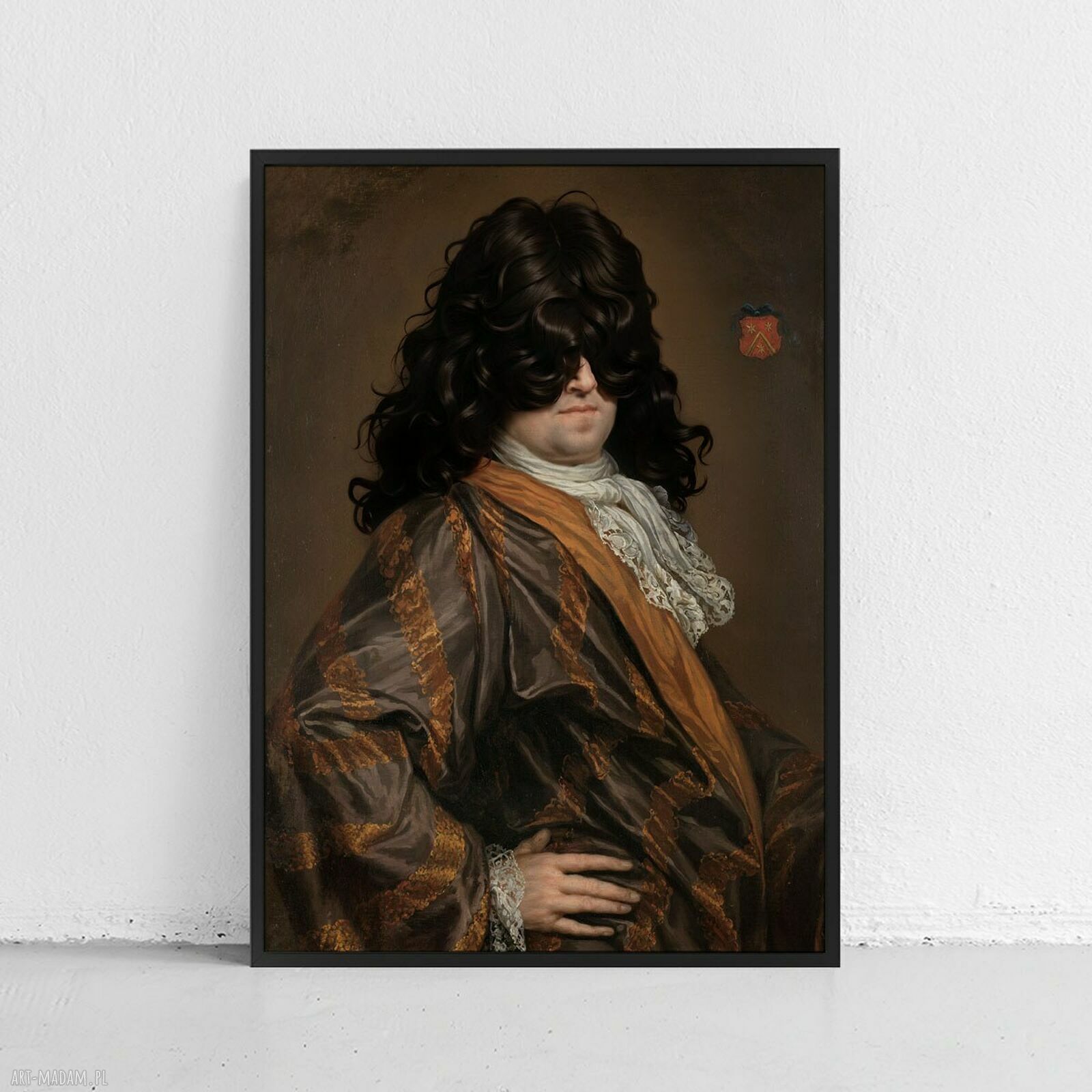 Plakat CURL v2 - brązowa sztuka A4 na prezent
