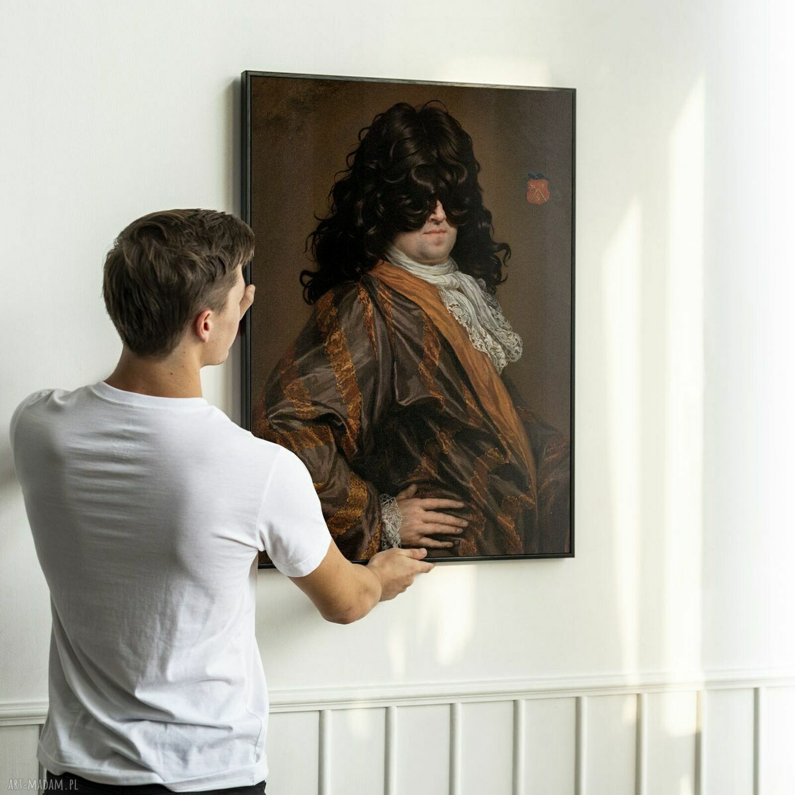 Plakat CURL v2 50x70 cm - artystyczny portret do Twojego salonu