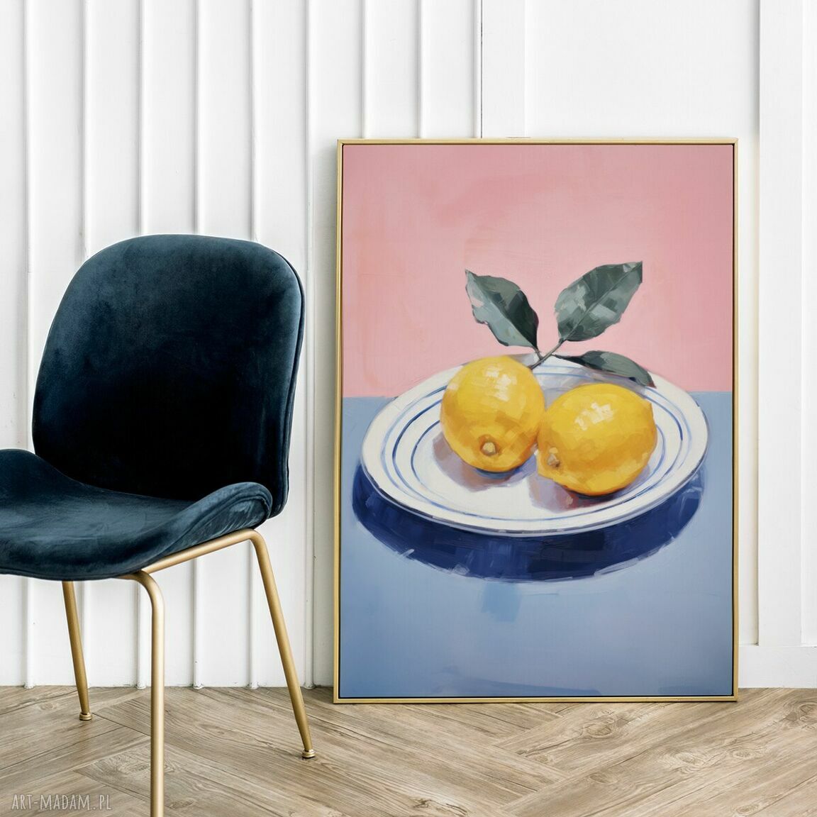 Plakat Cytryny 61x91 cm - kolorowa ilustracja Hogstudio