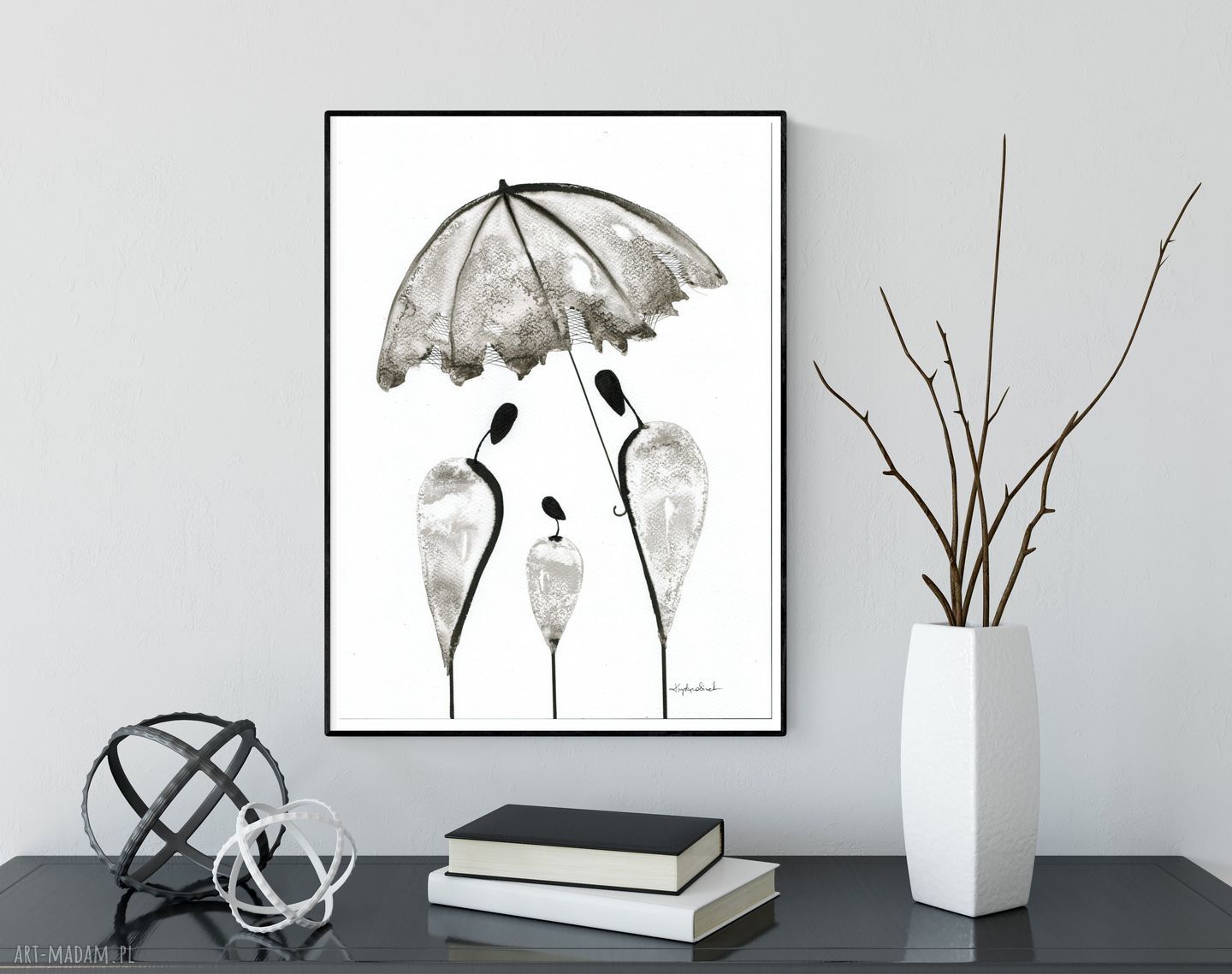 Upominek - ręcznie malowany obraz A3 w stylu grafiki (handmade)