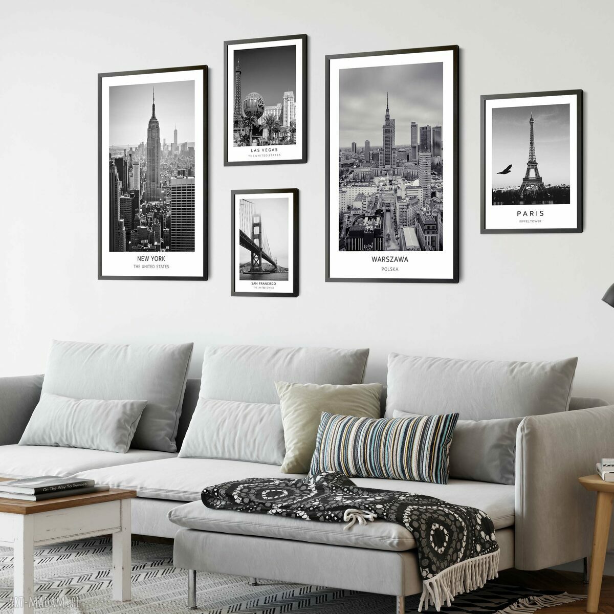 Plakat czarno-biały San Francisco - Most, 40x50 cm - architektura