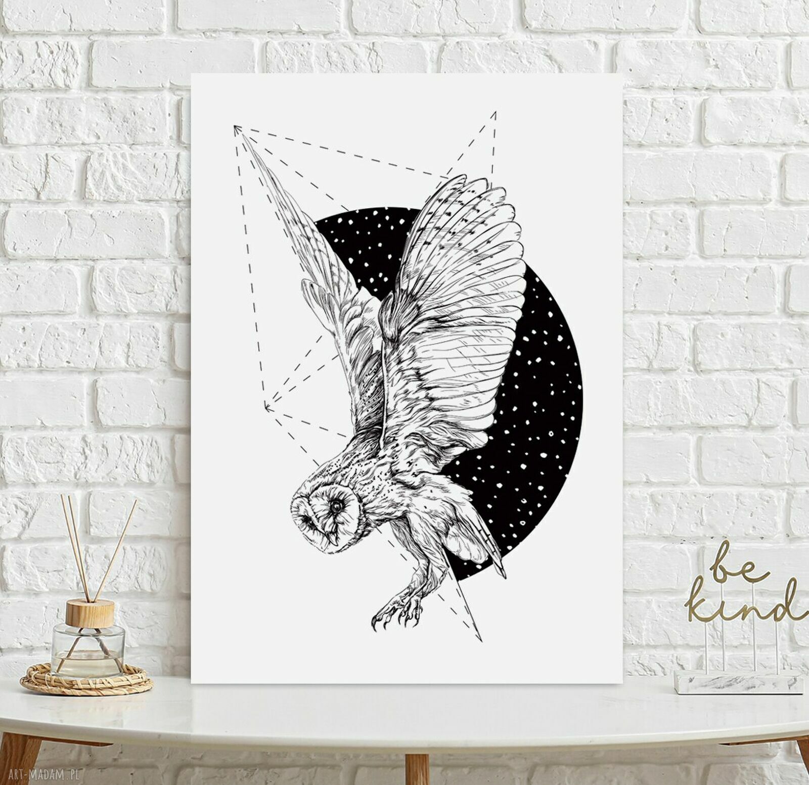 Plakat artystyczny na ścianę do stylowego wnętrza