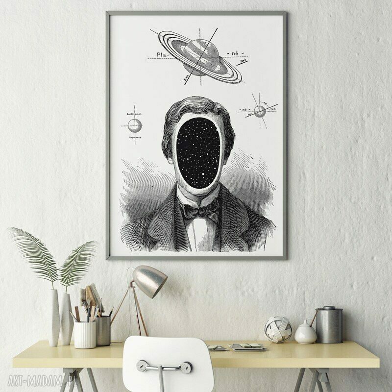 Plakat Człowiek Kosmos 50x70 cm B2