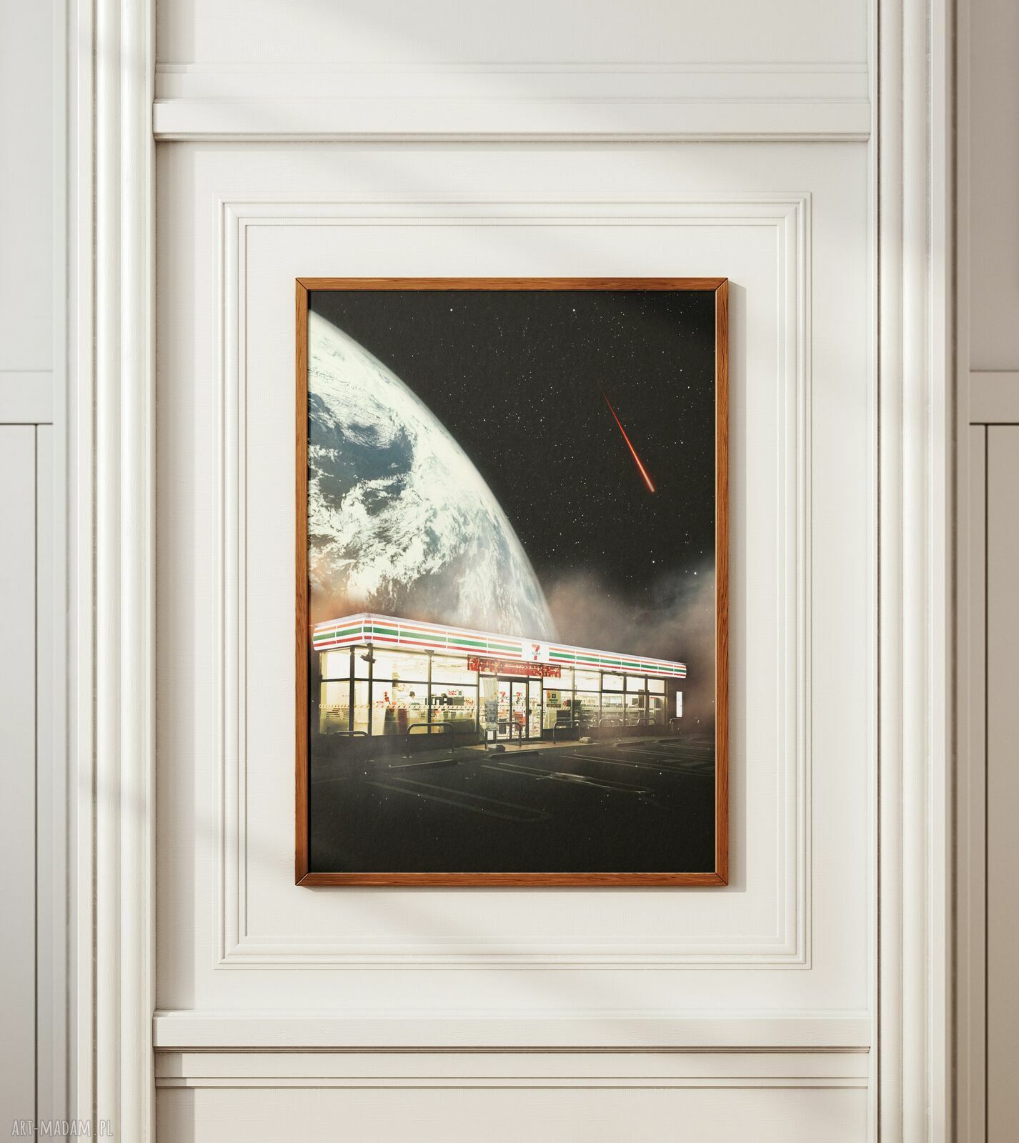 Plakat „Czynne całodobowo” - kolaż Fine Art - A3