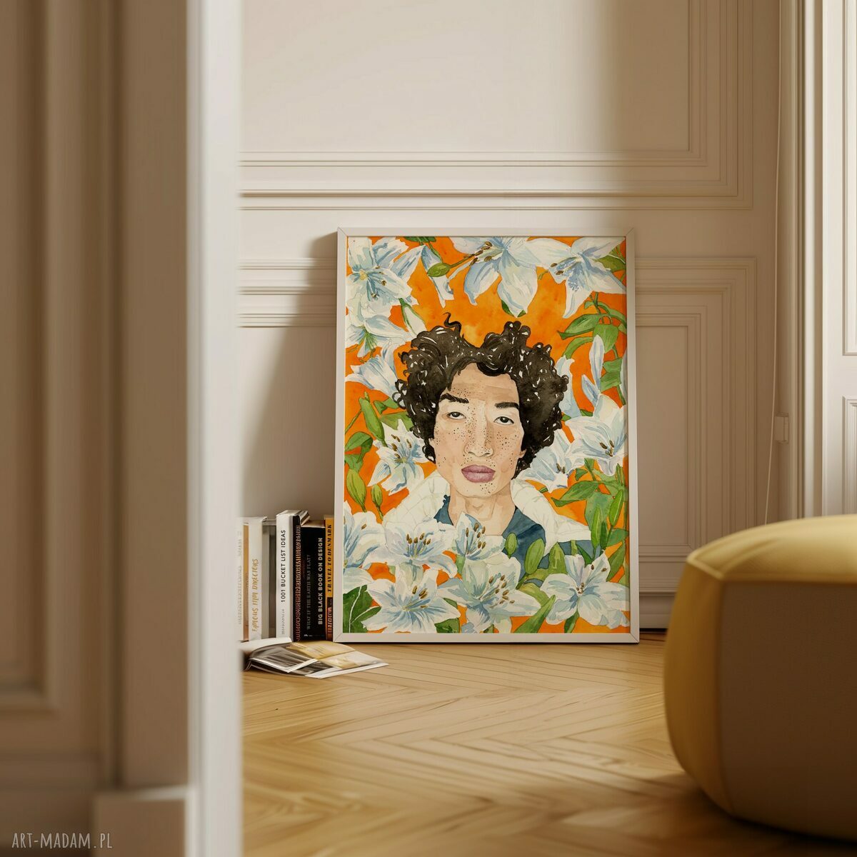 Plakat dekoracyjny A3 Lilie - akwarelowe detale (bez ramki)