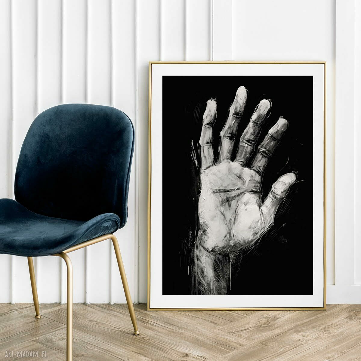 Plakat czarno-biały dla mężczyzny 30x40 cm
