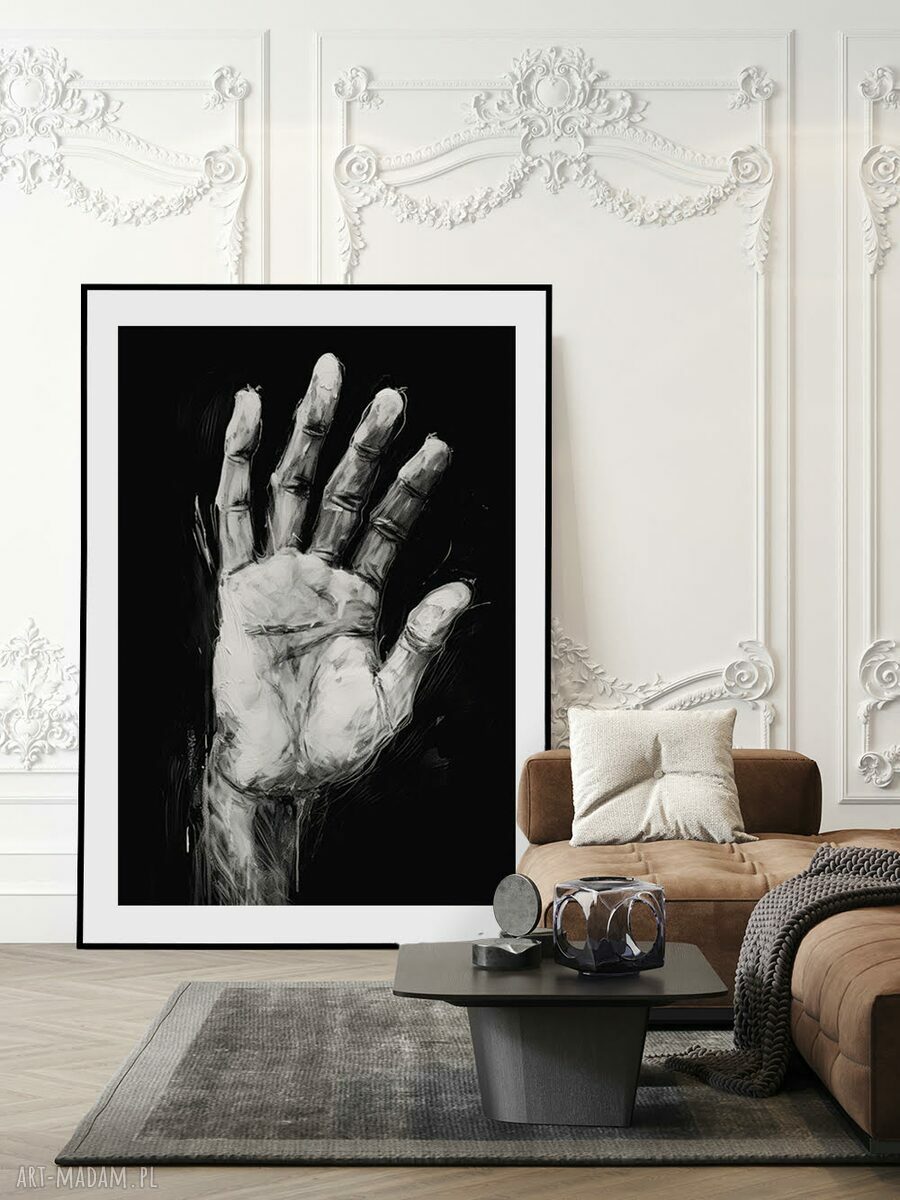 Plakat czarno-biały dla mężczyzny 30x40 cm