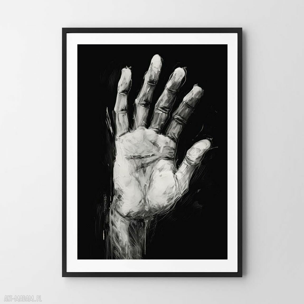 Plakat dla mężczyzny biało-czarny 61x91 cm - minimalistyczny prezent