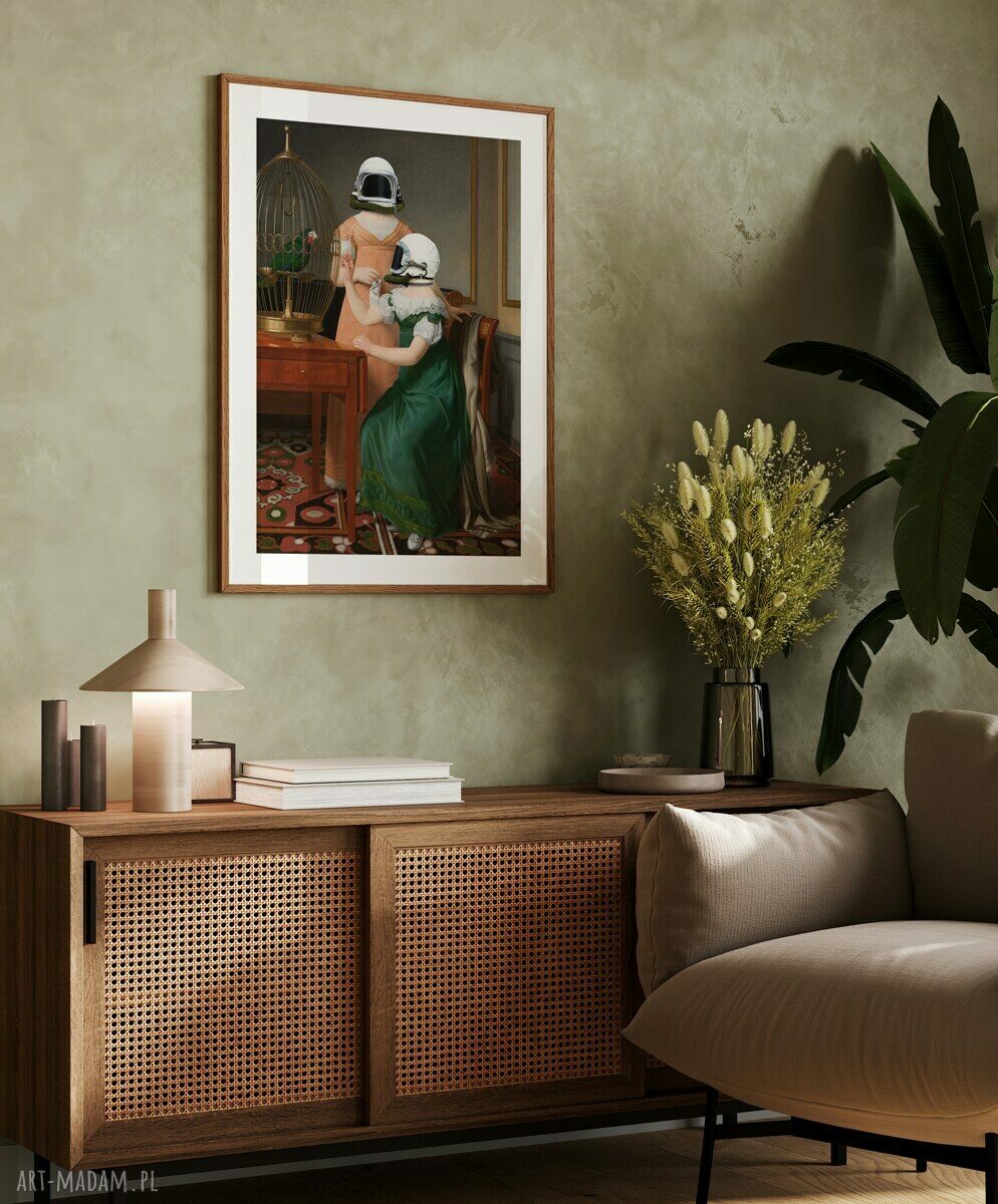 Plakat duet sztuka 40x50 cm - elegancka dekoracja do salonu