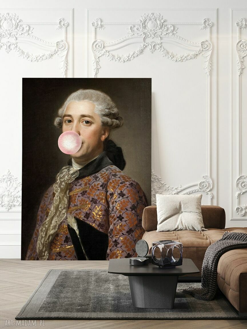 Plakat Dżentelmen z balonem Hogstudio - format 50x70 cm (bez ramy)