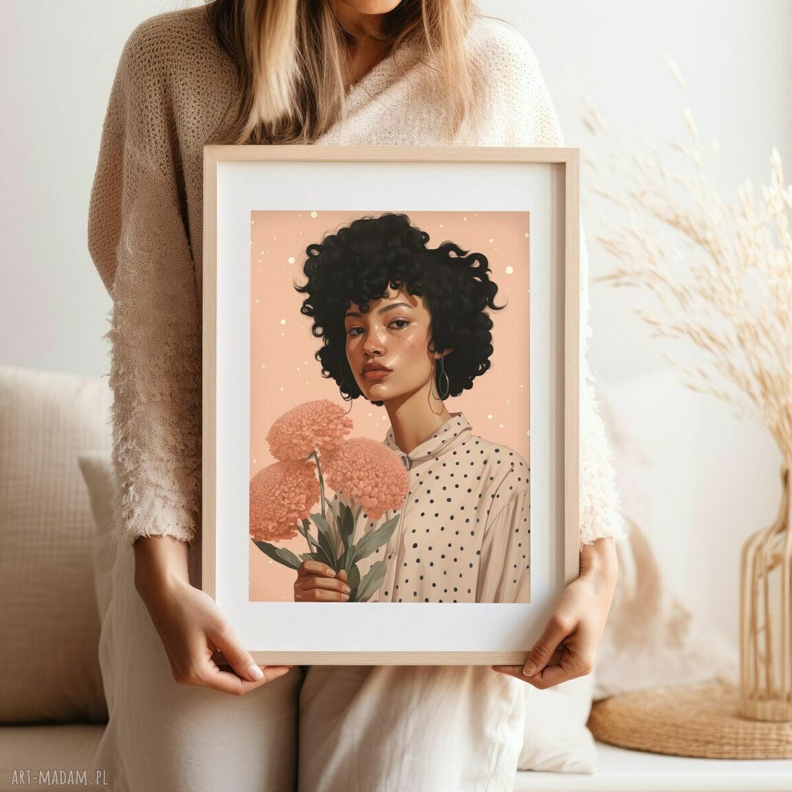 Plakat Dziewczyna Hogstudio - ilustracja rysunek 61x91 cm
