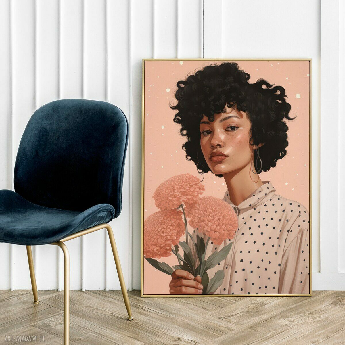 Plakat Dziewczyna ilustracja - format A4 Hogstudio