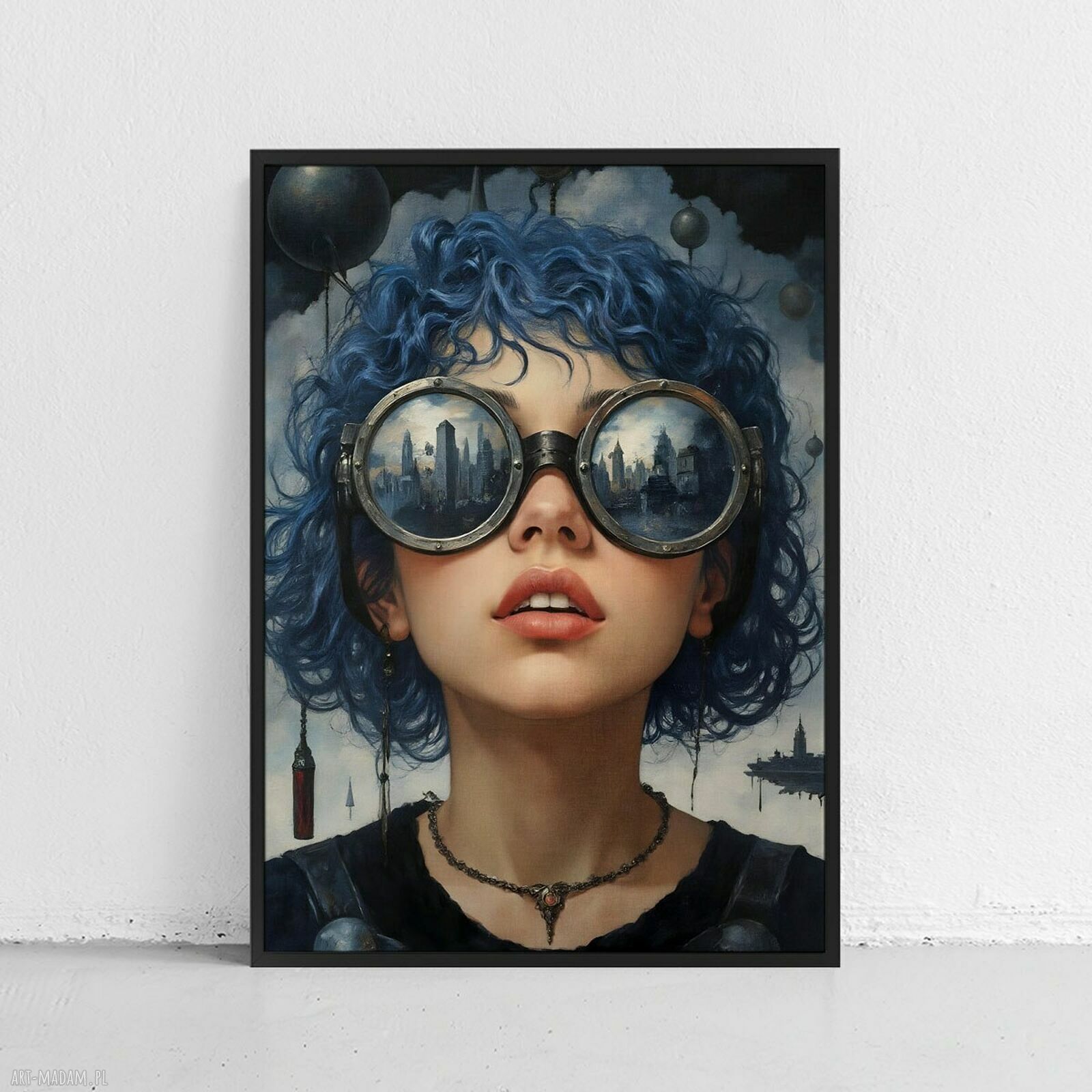 Plakat Dziewczyna z przyszłości 40x50 cm - nowoczesna dekoracja ściany dla domu
