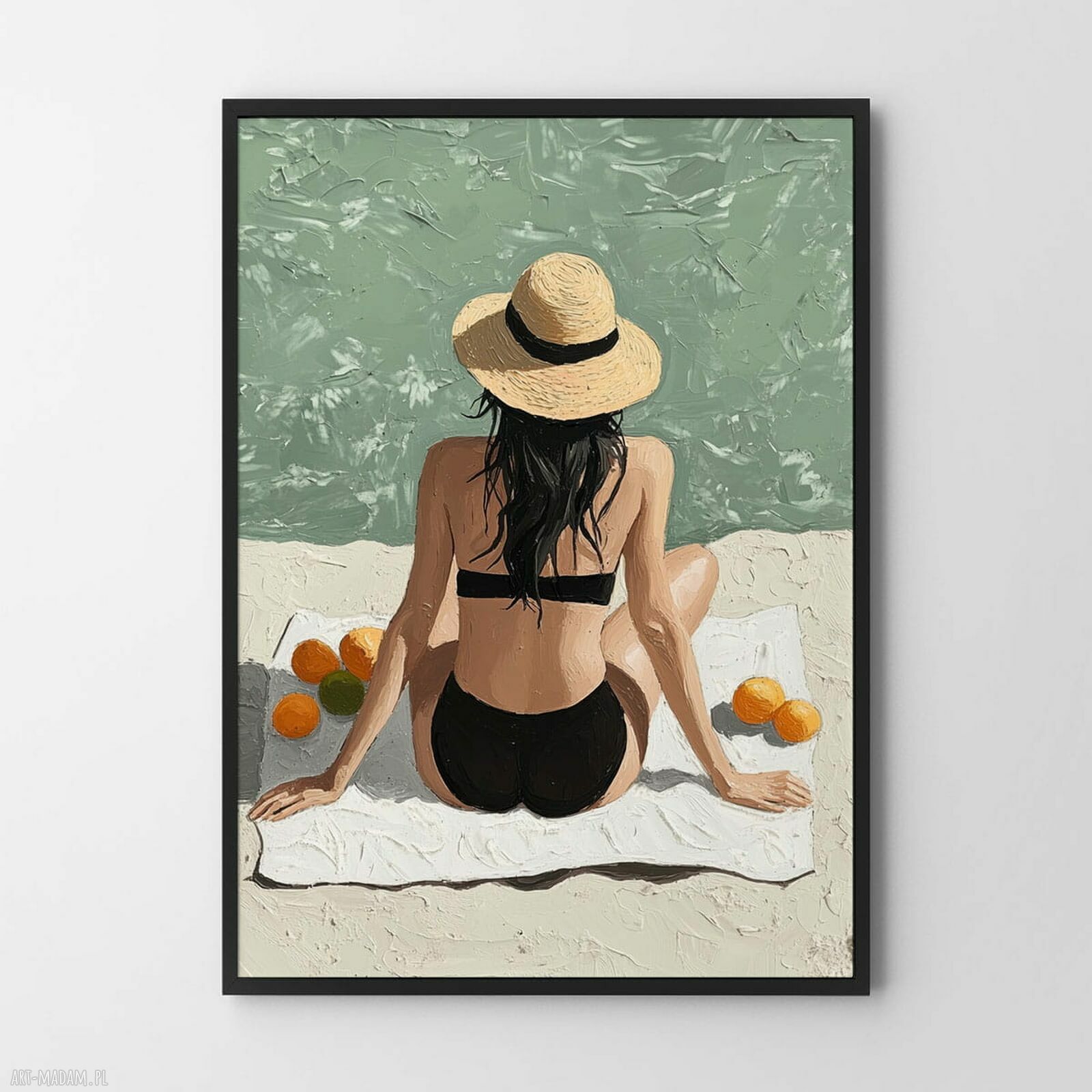 Plakat „Dziewczyna na plaży” 40x50 cm
