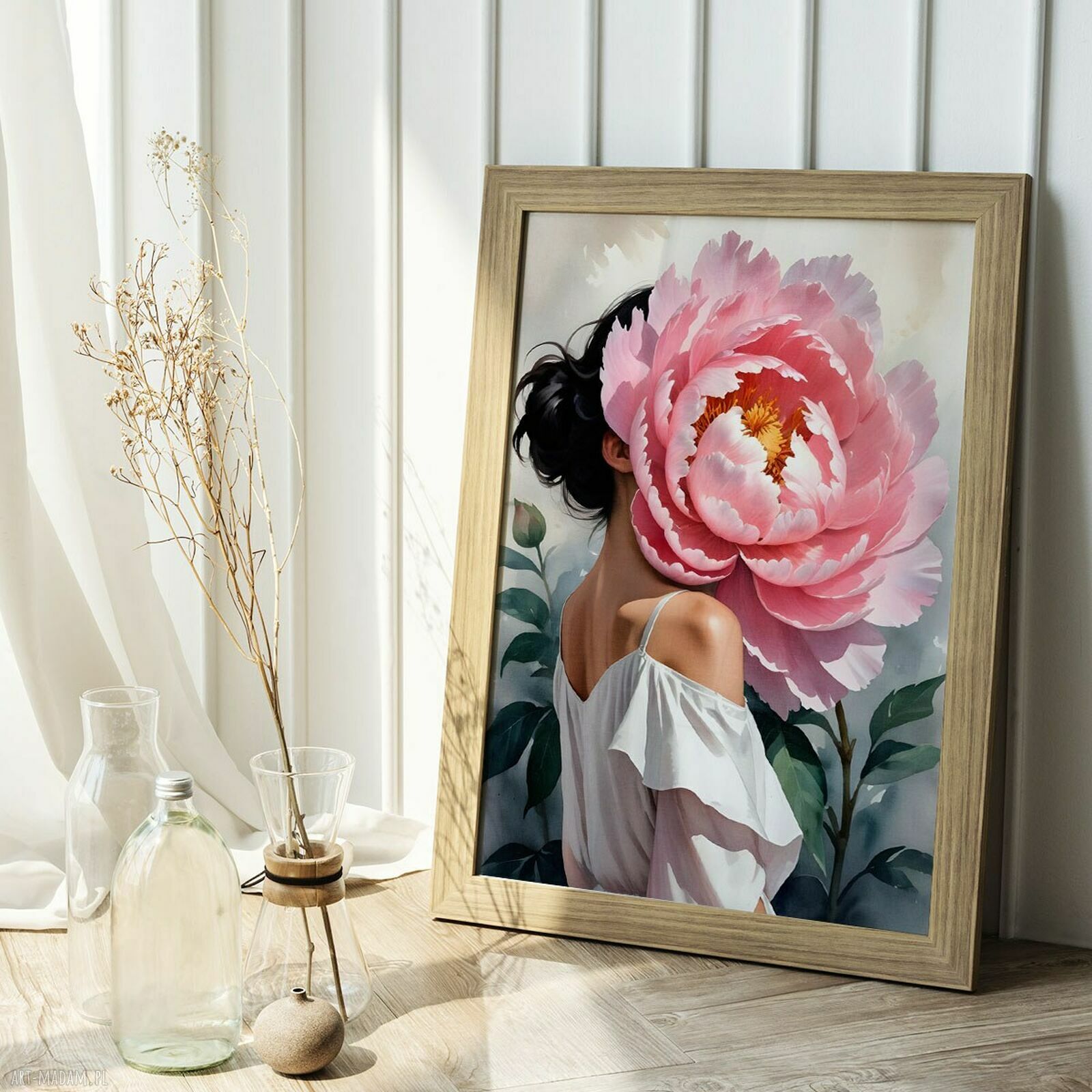 Plakat Dziewczyna z kwiatami 50 x 70 cm B2